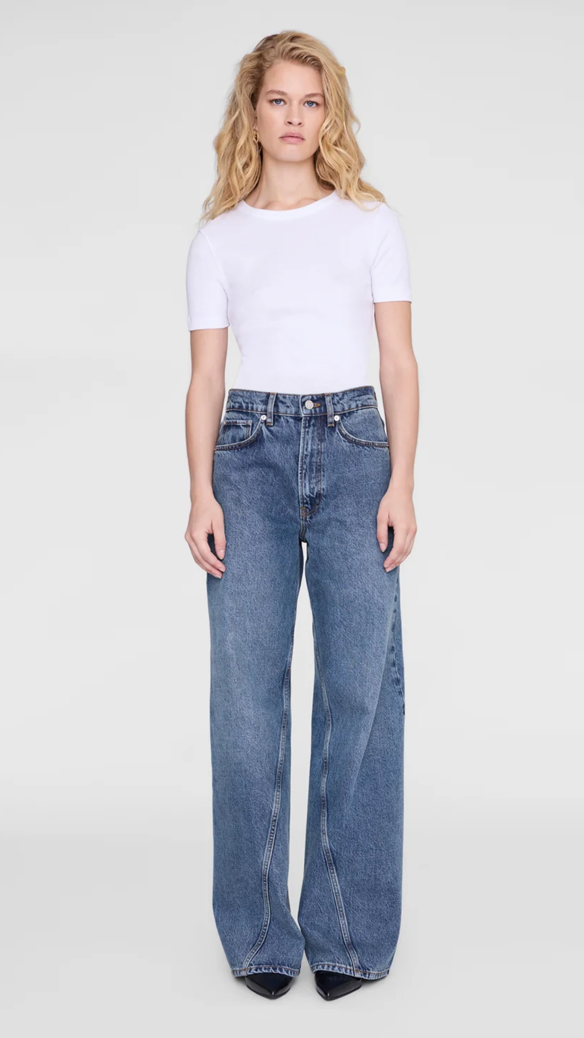 Anine Bing Brie Jean in Dark Indigo