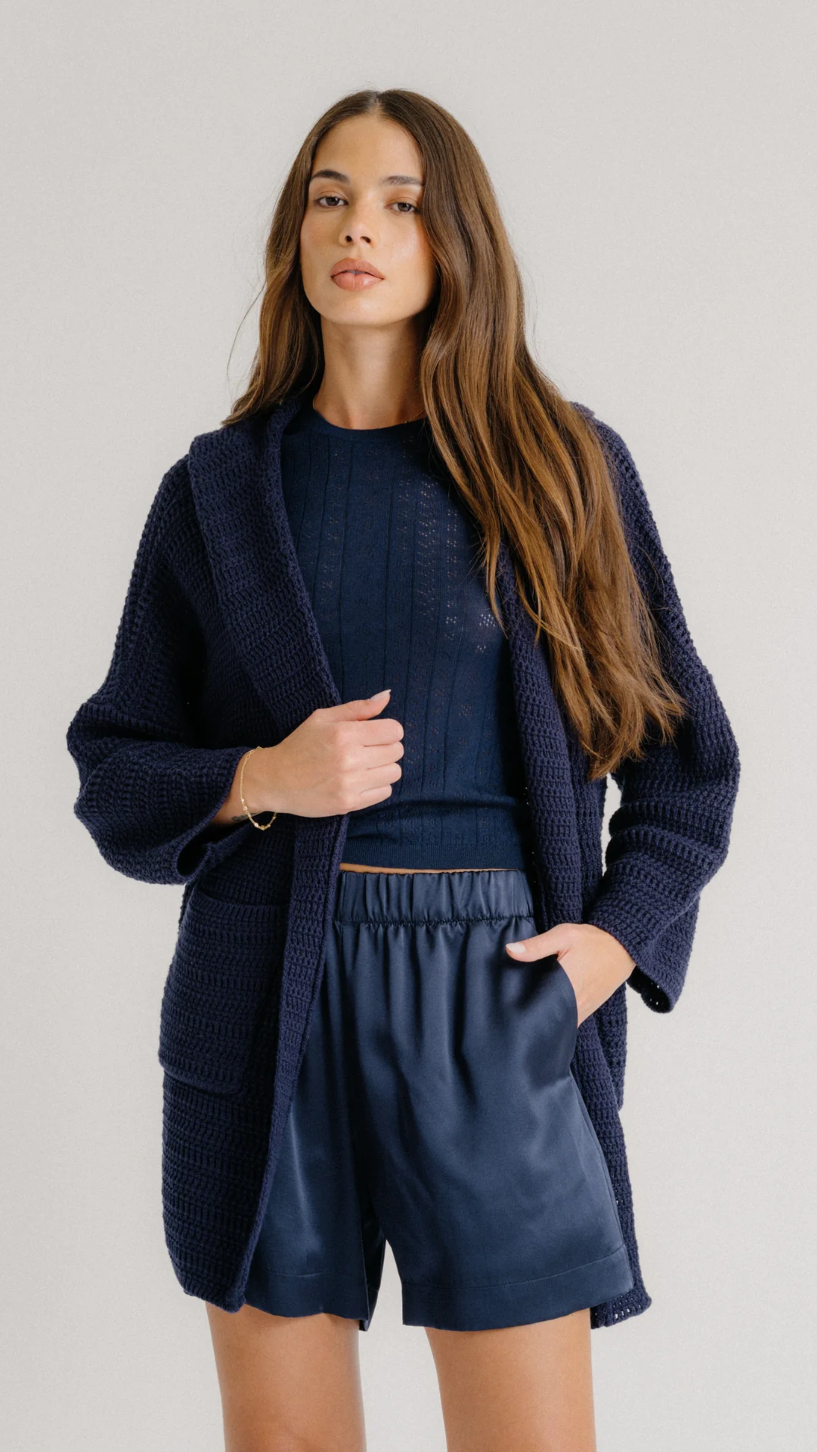 Sablyn Brynn Short in Midnight Navy
