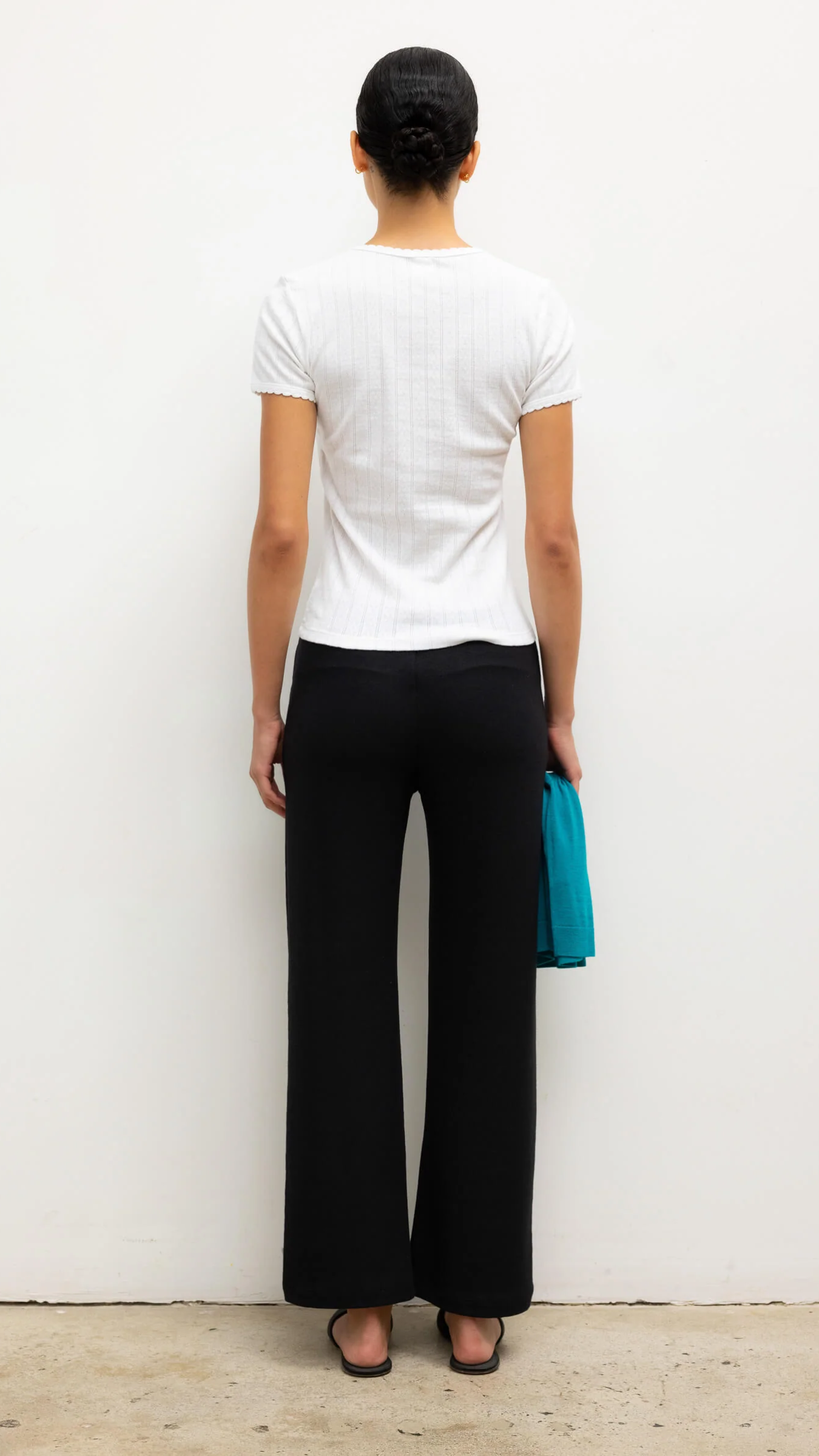 LESET Pointelle Slim Fit Tee