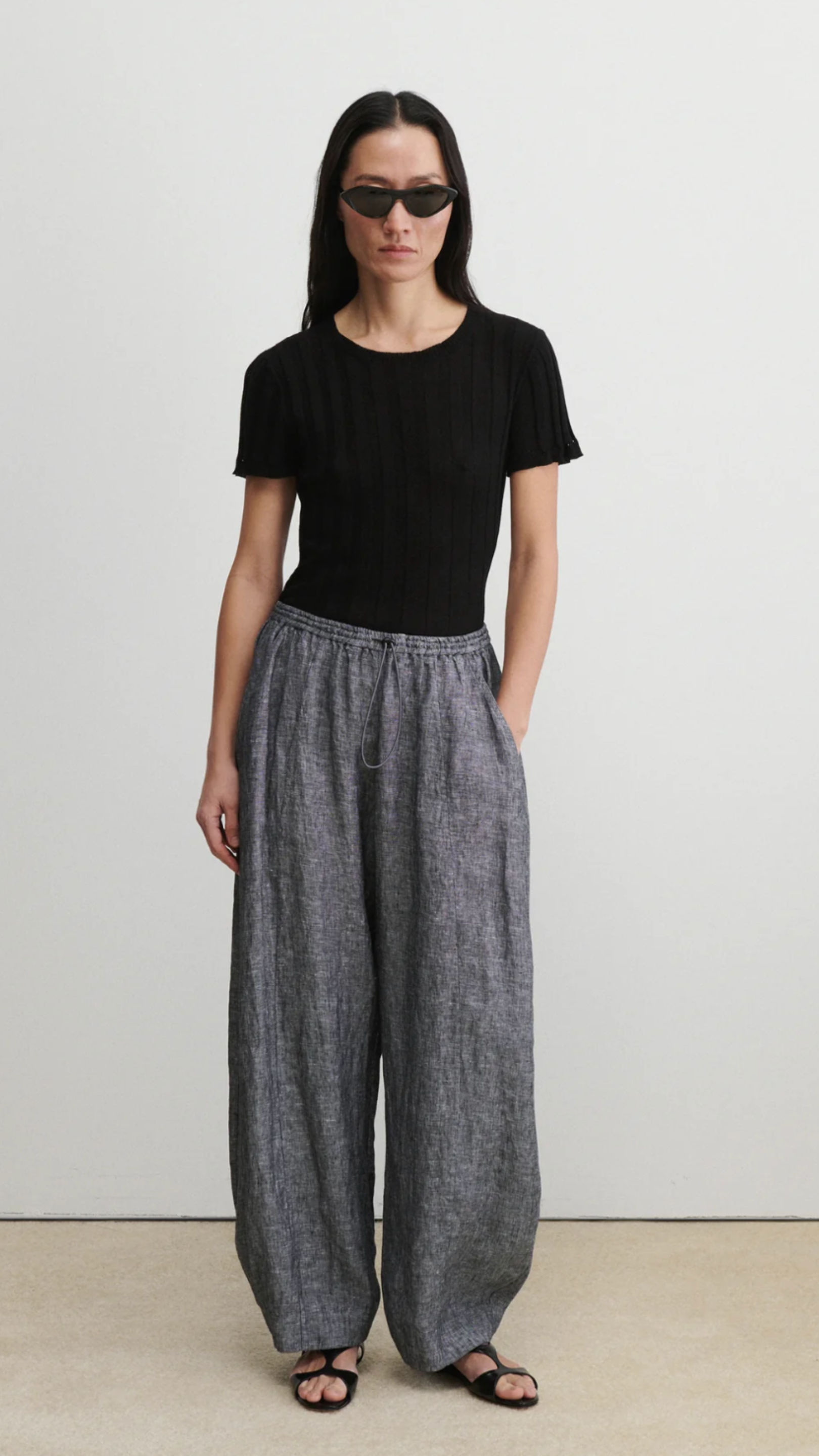 Rachel Comey Ashbolt Pant in Heather Black