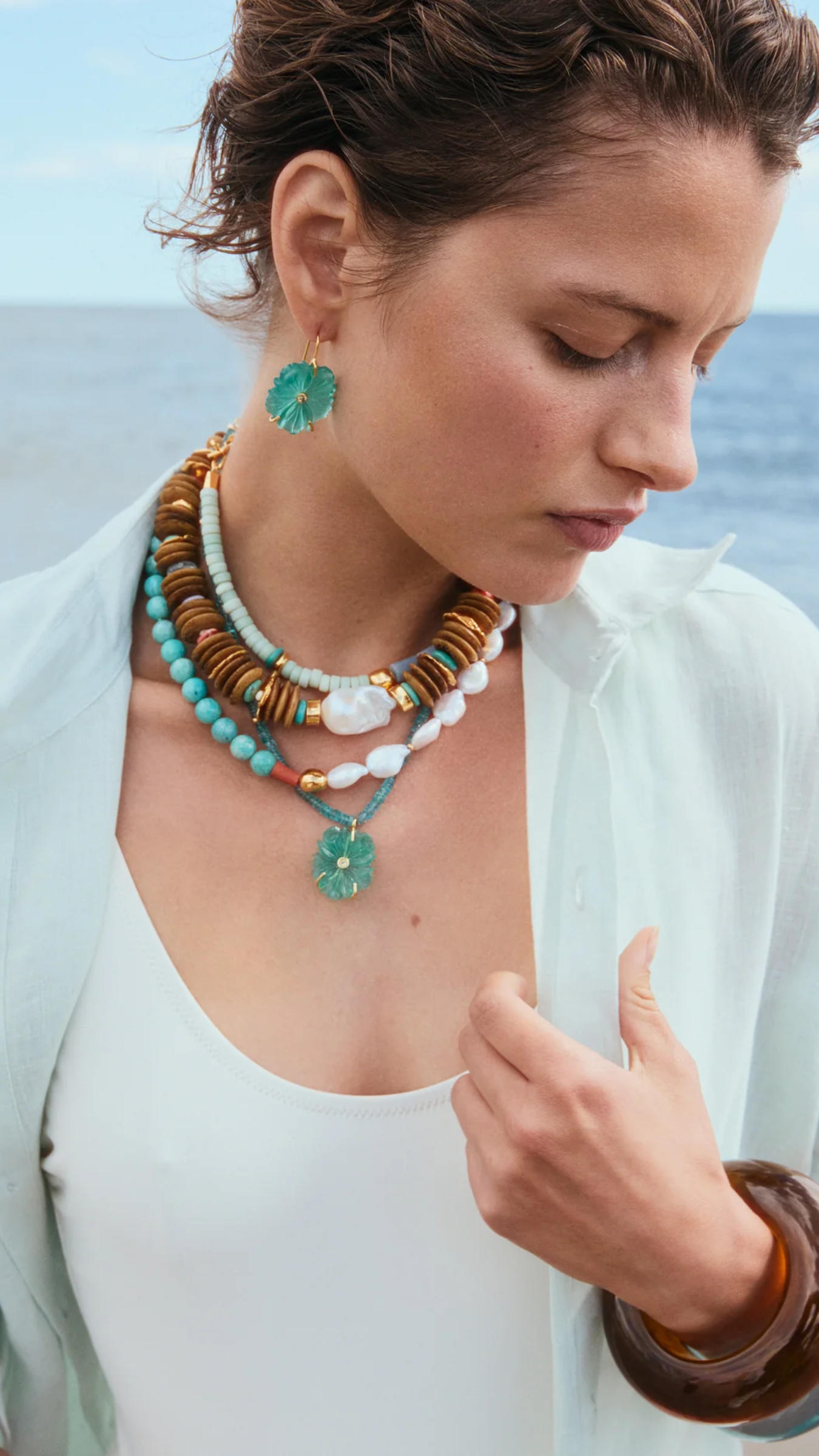 Lizzie Fortunato Cabana Necklace in Isla