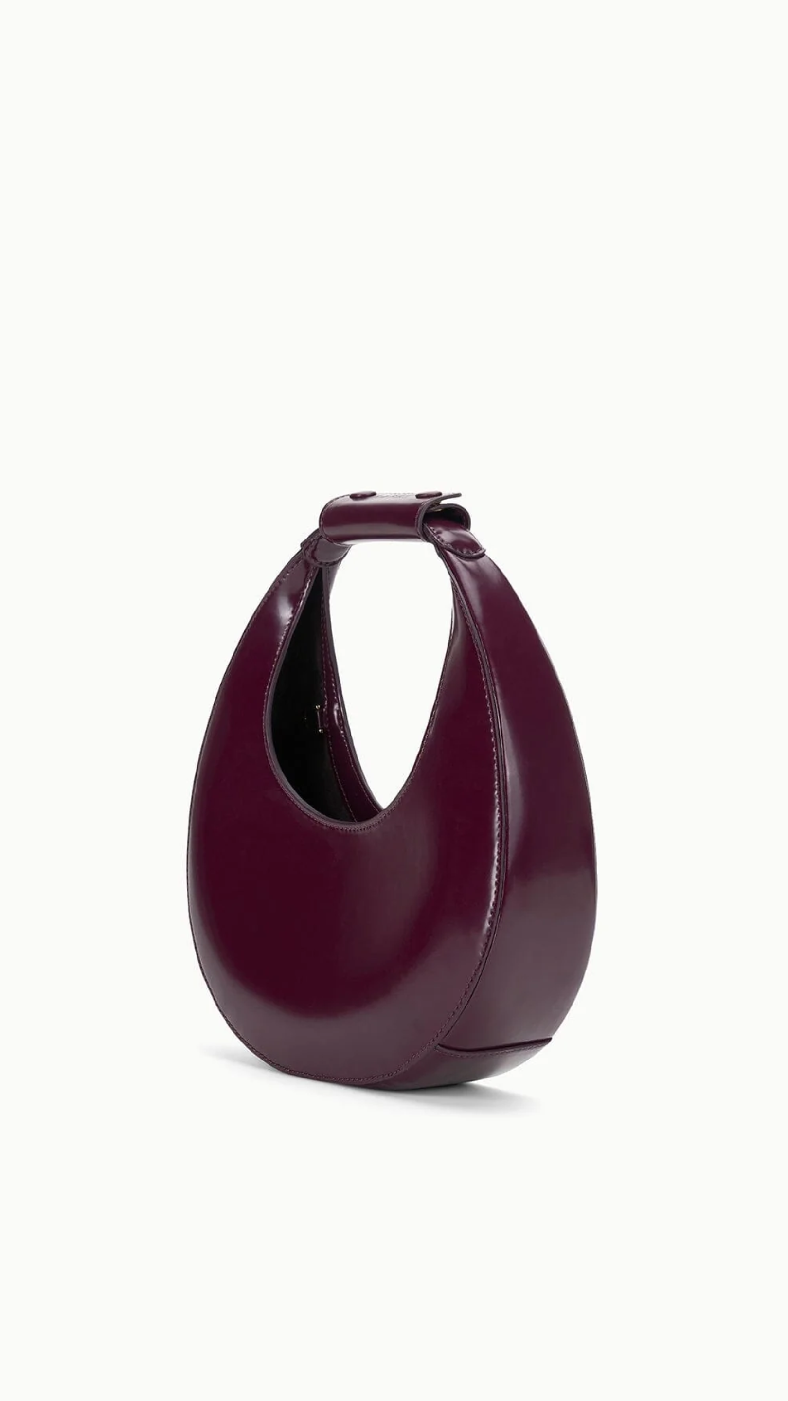 Staud Mini Moon Bag in Syrah