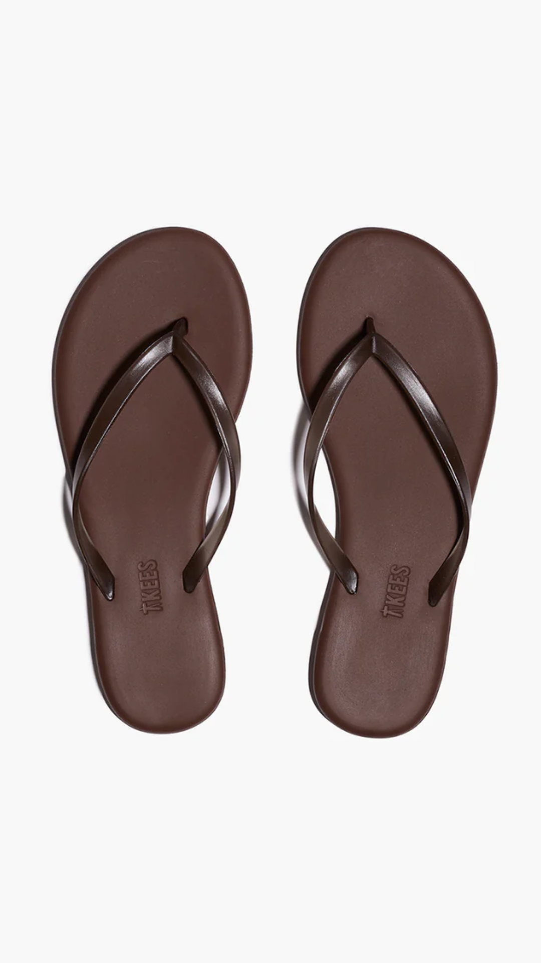 Tkees Aqua Lily Flip Flops in Brun Brown