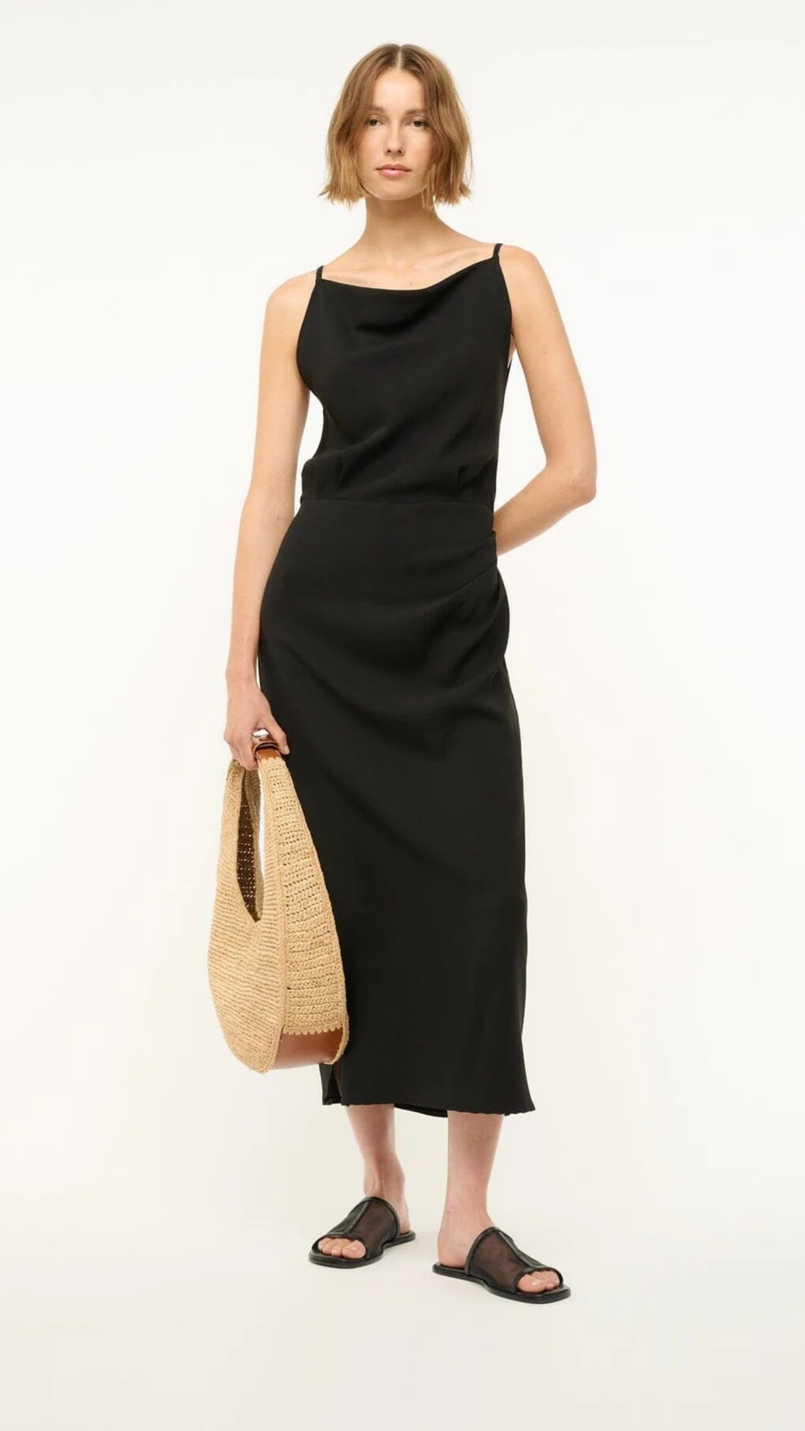 Staud Alessandra Sandal in Black