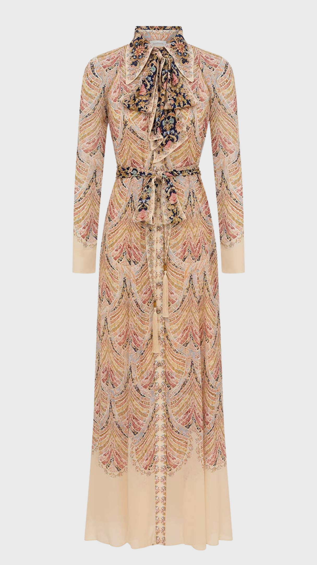 Zimmermann Valiant Shirt Dress in Deco Multi