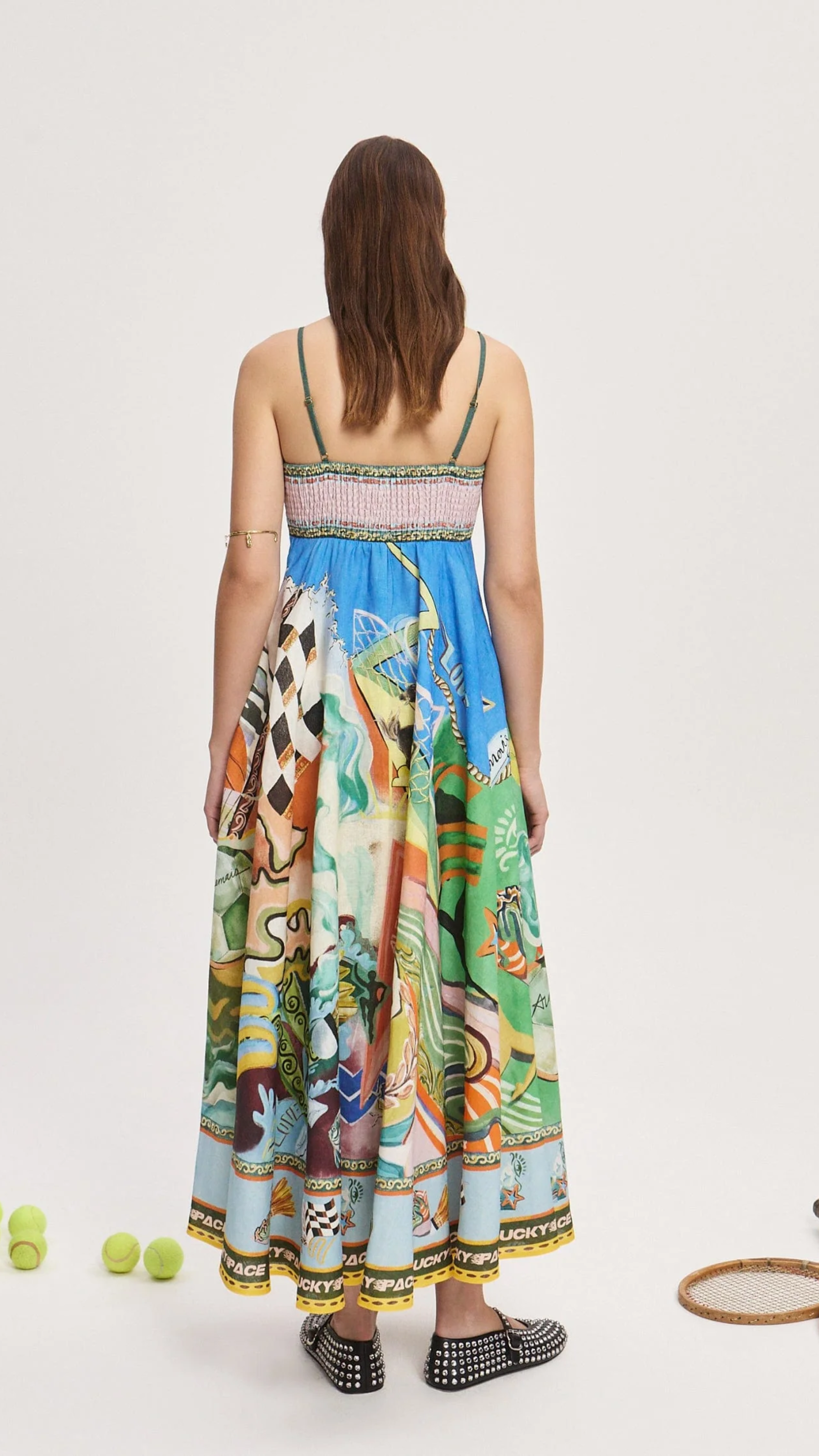 Alemais Lucky Pace Sundress in Multi