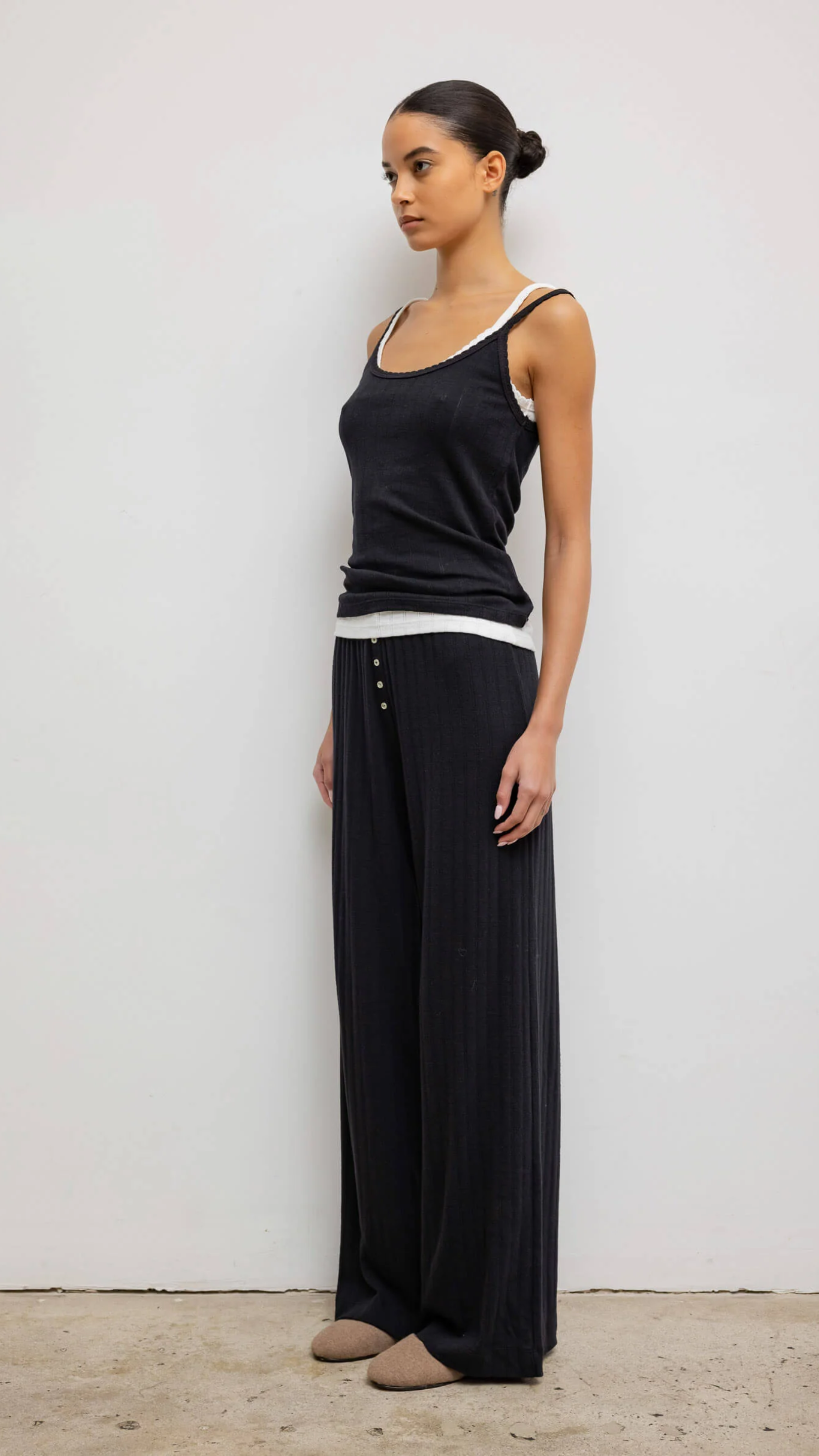 LESET Pointelle Classic Tank Top