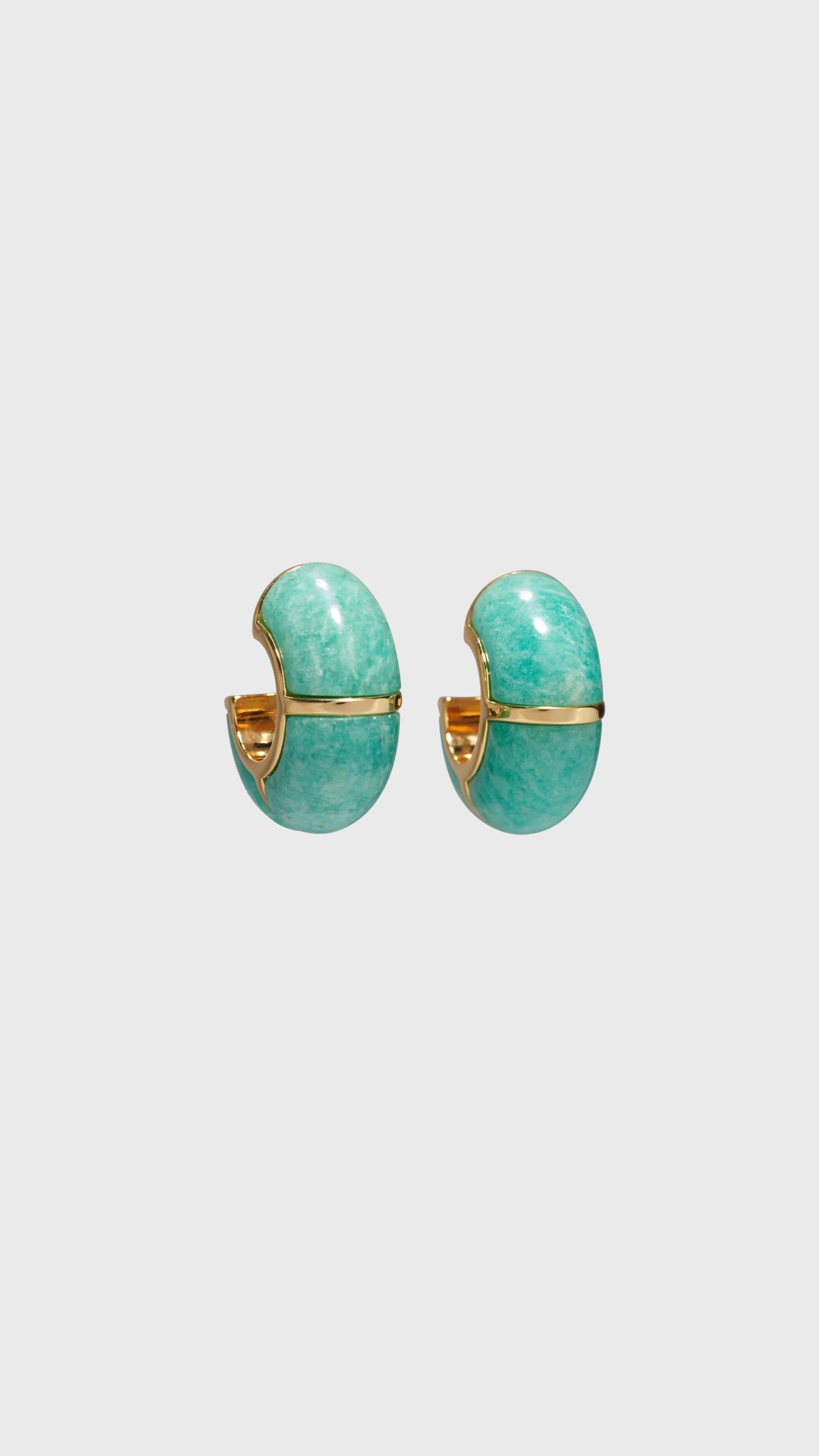 Lizzie Fortunato Zellige Hoops in Amazonite