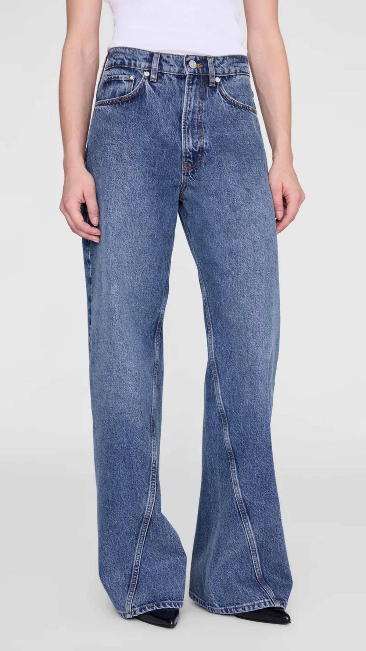 Anine Bing Brie Jean in Dark Indigo