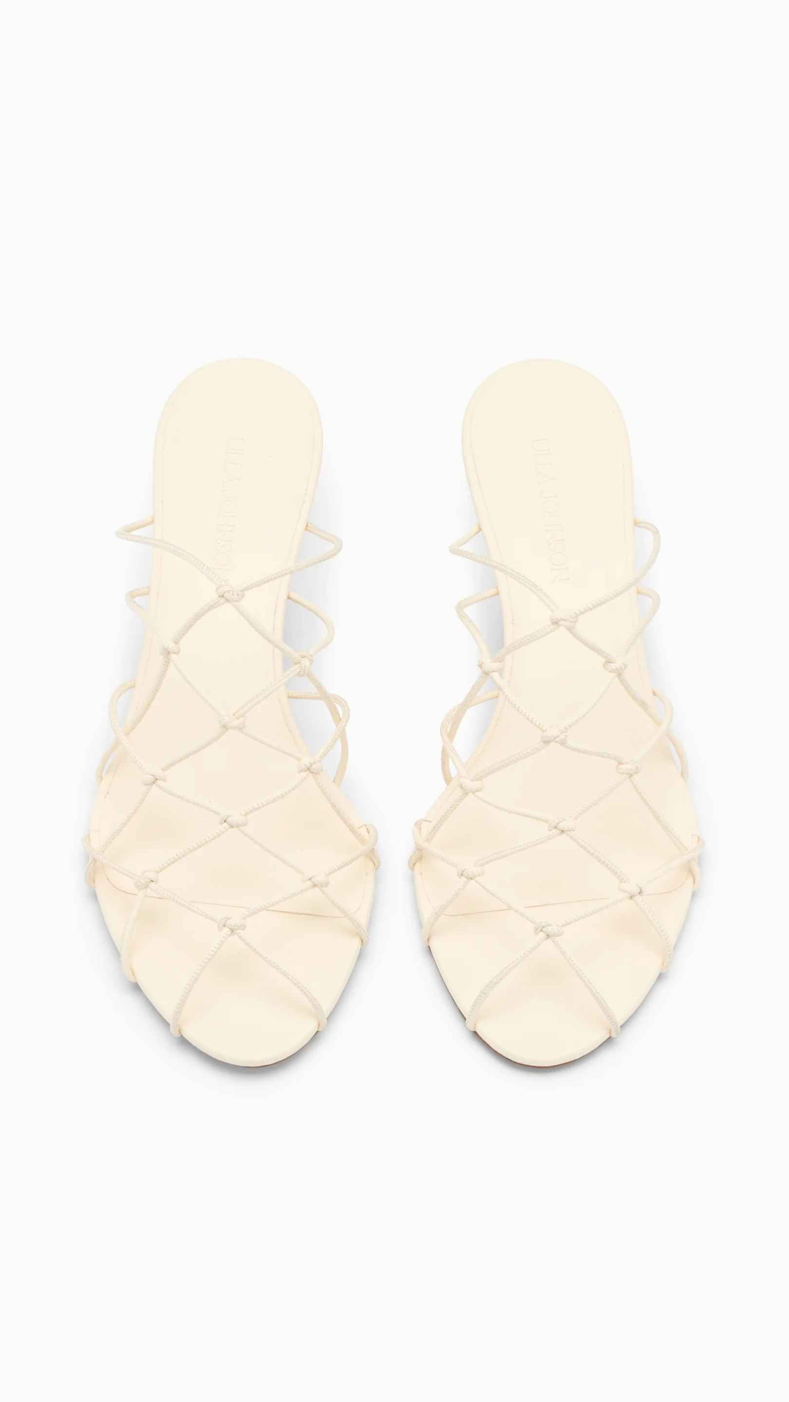 Ulla Johnson Colette Kitten Heel Sandal in Pearl