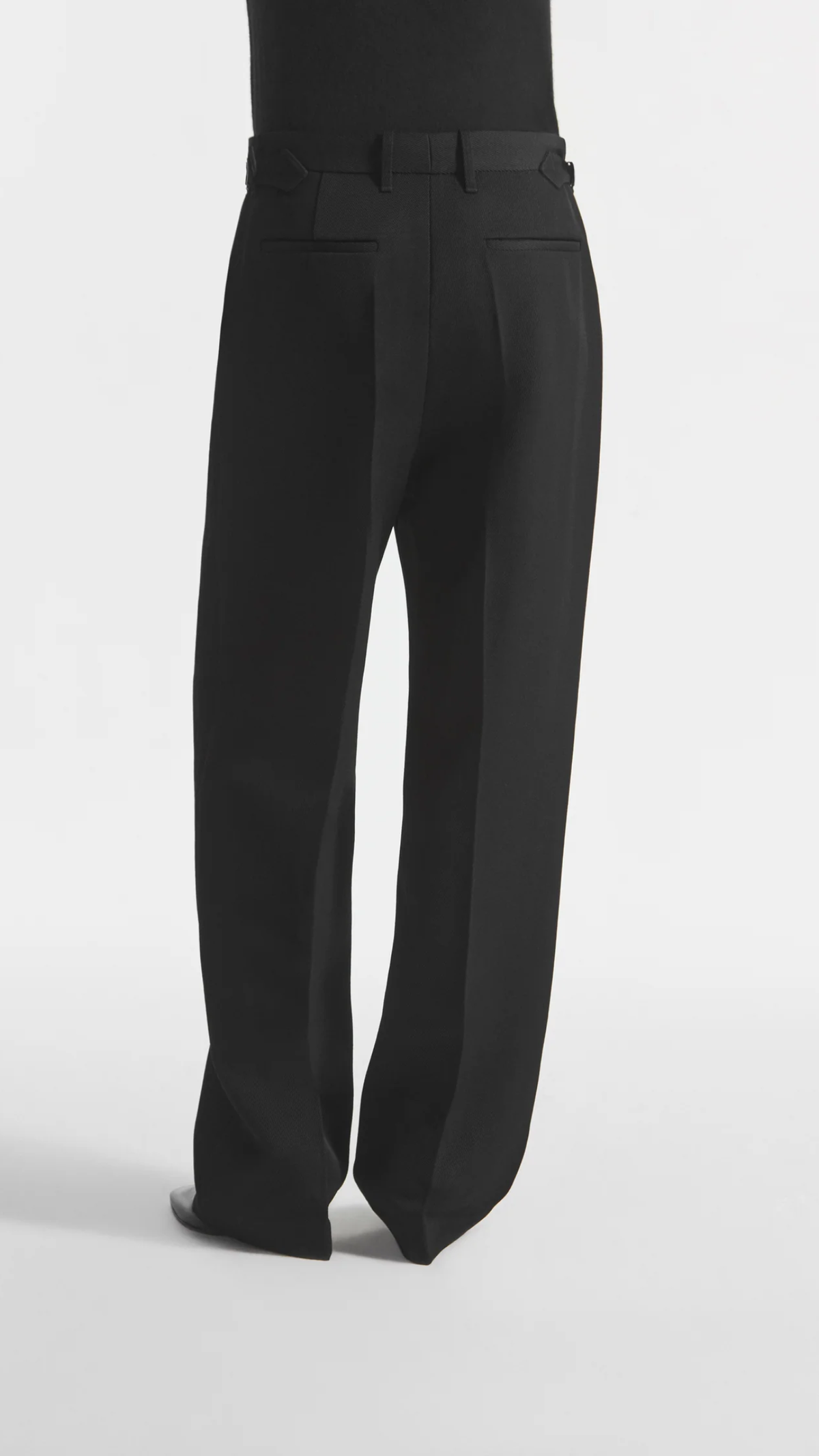 CO Low Rise Wool Trousers in Black