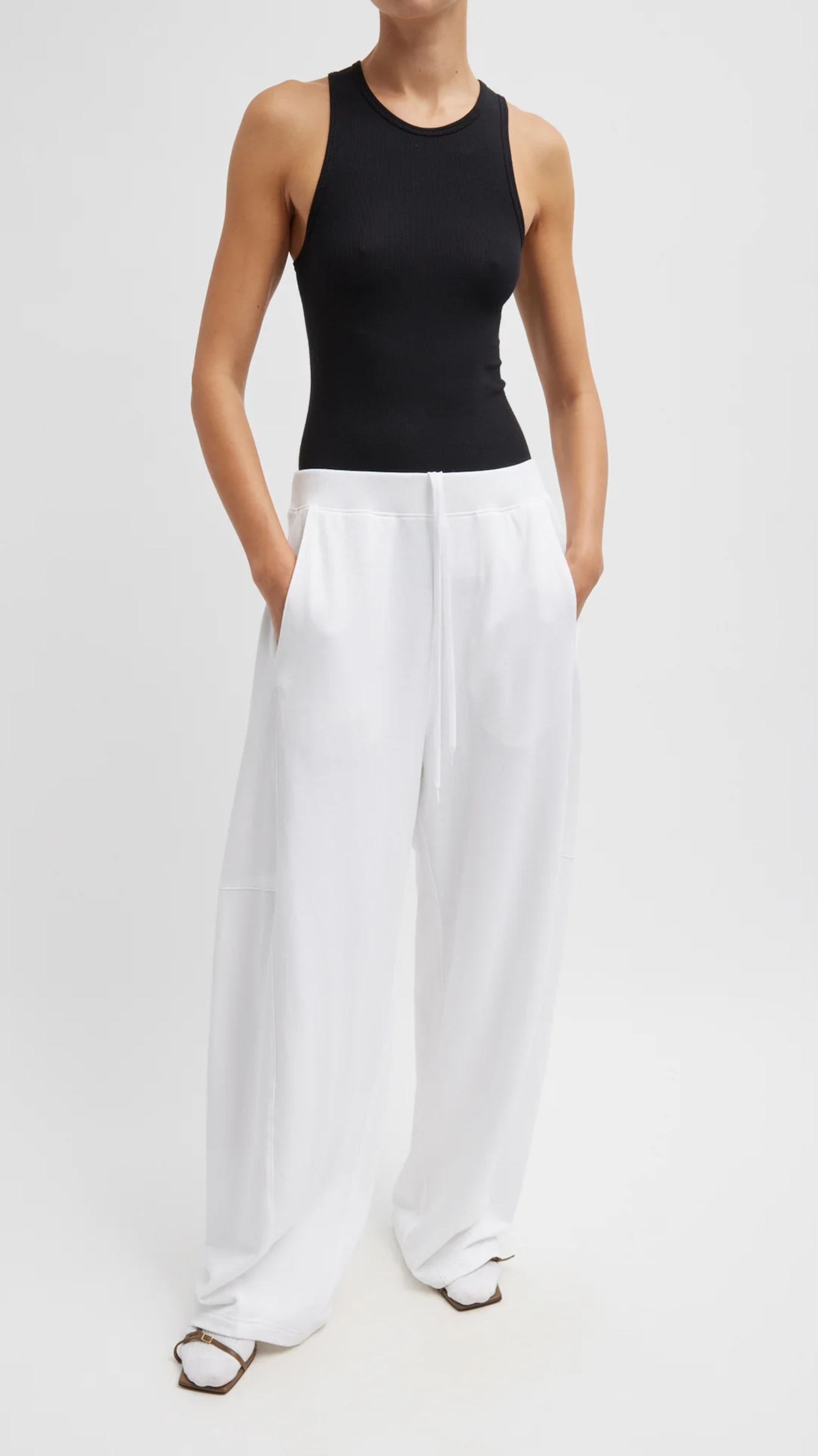 Tibi Light Weight Sweatshirting Winslow Pant