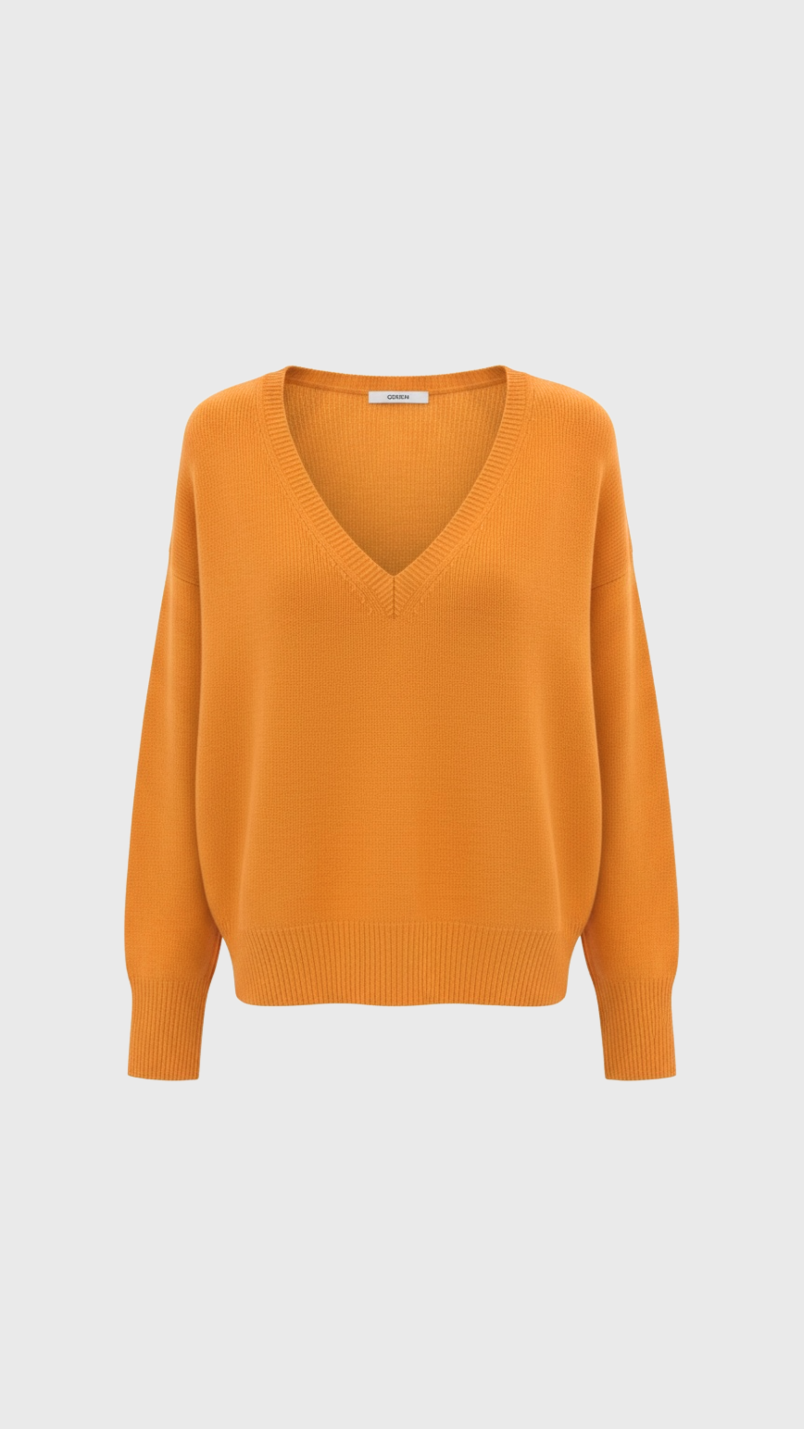 Odeeh V Neck Sweater in Marigold