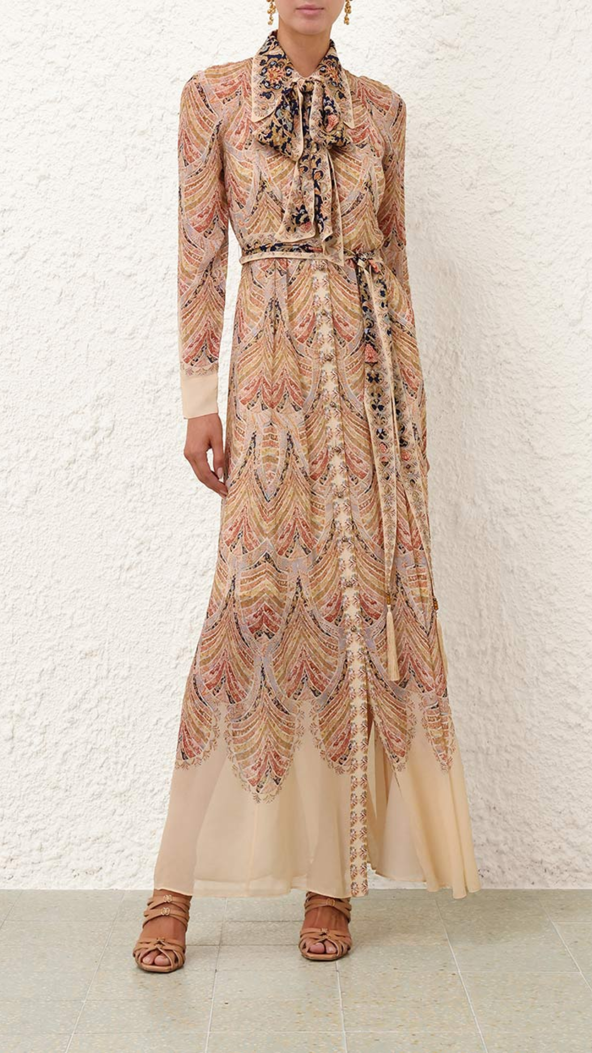 Zimmermann Valiant Shirt Dress in Deco Multi