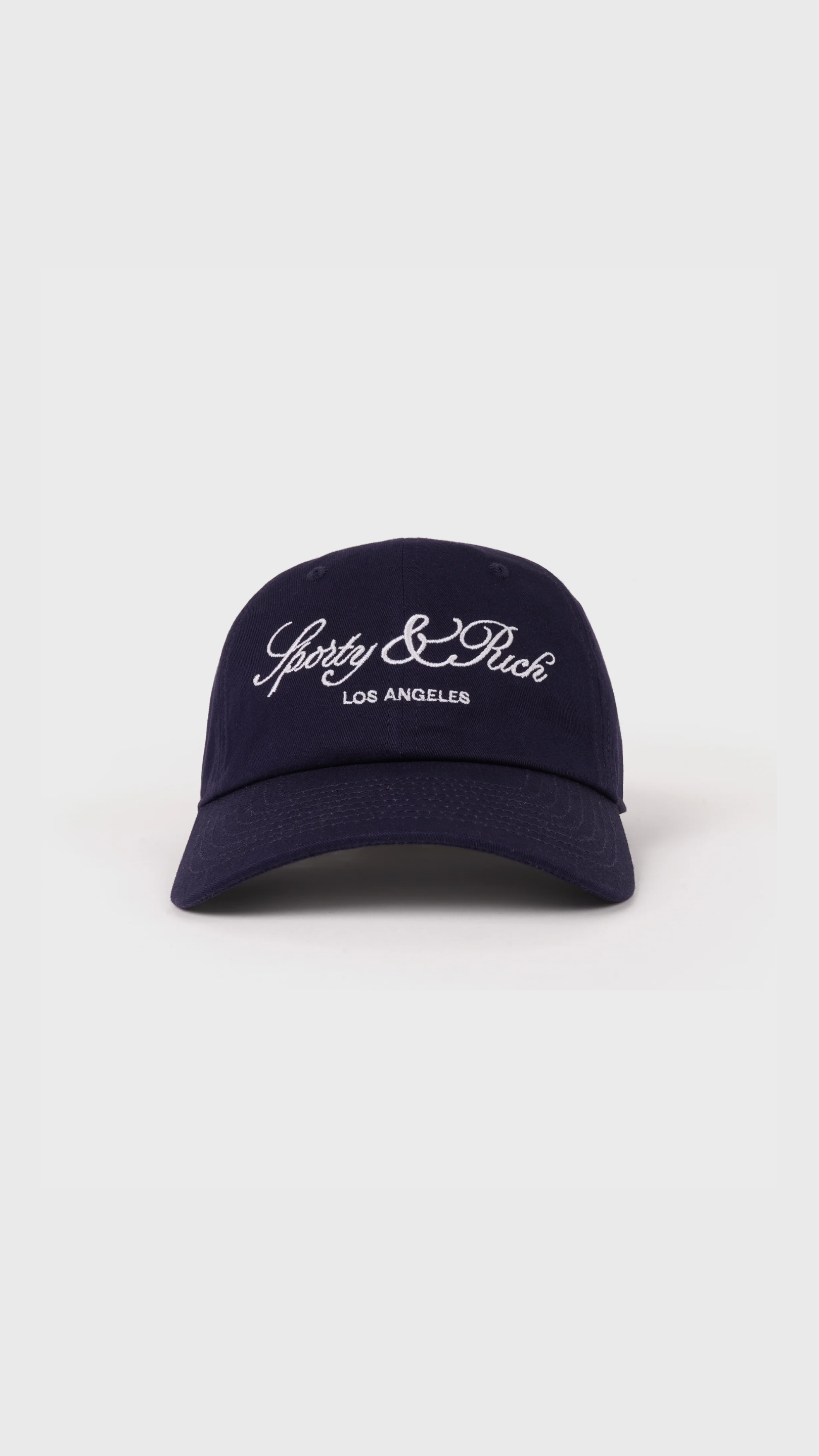 Sporty & Rich Vendome LA Hat in Navy/White