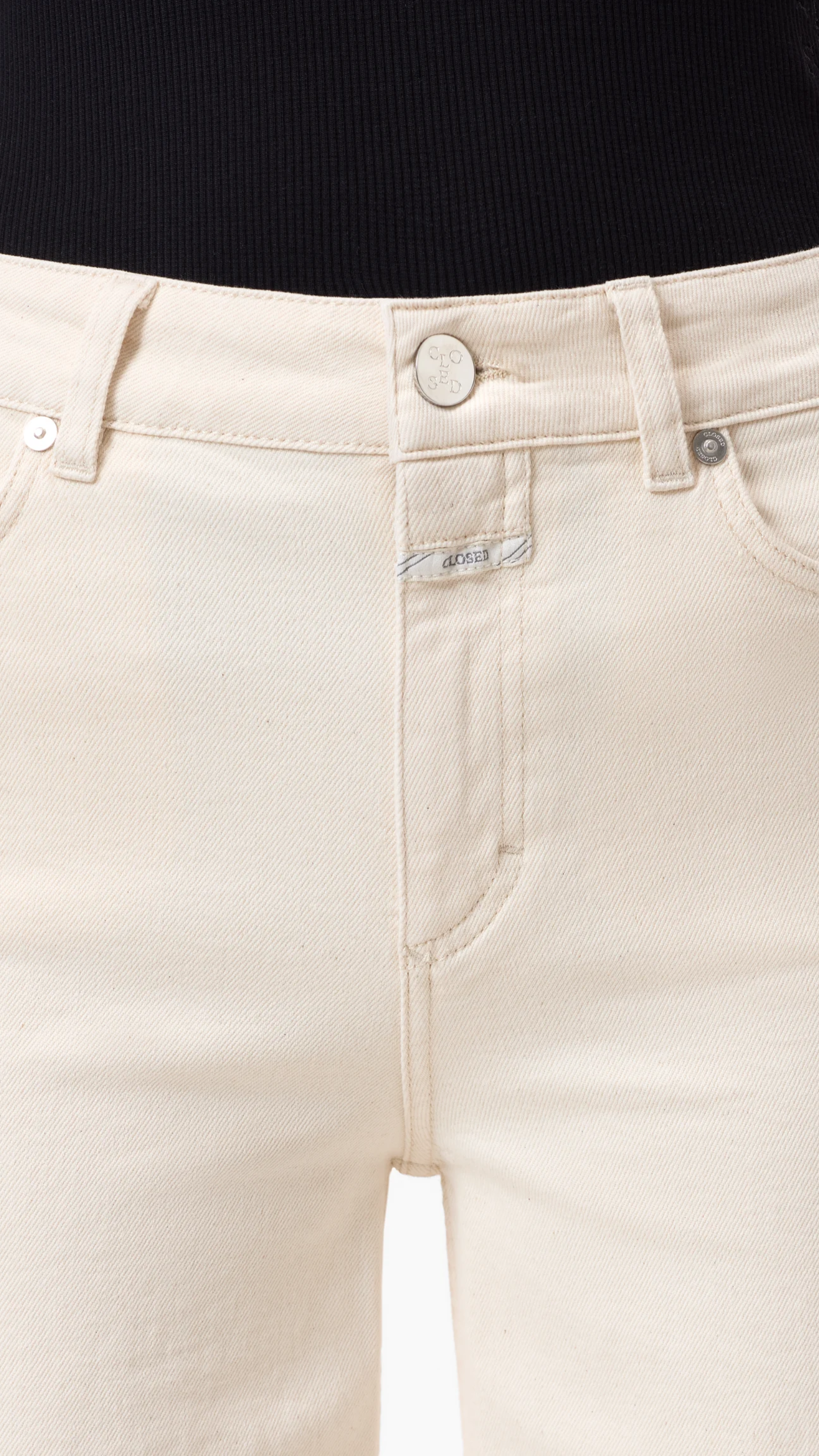 Closed Glow-up Wide Jean in Ivory