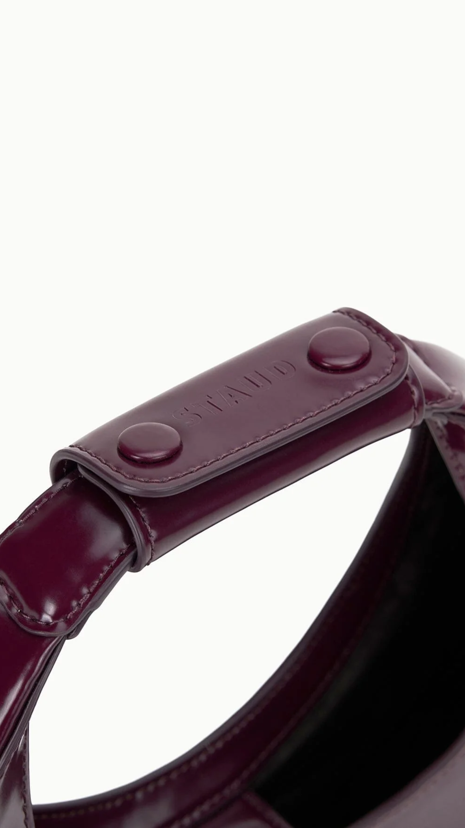 Staud Mini Moon Bag in Syrah