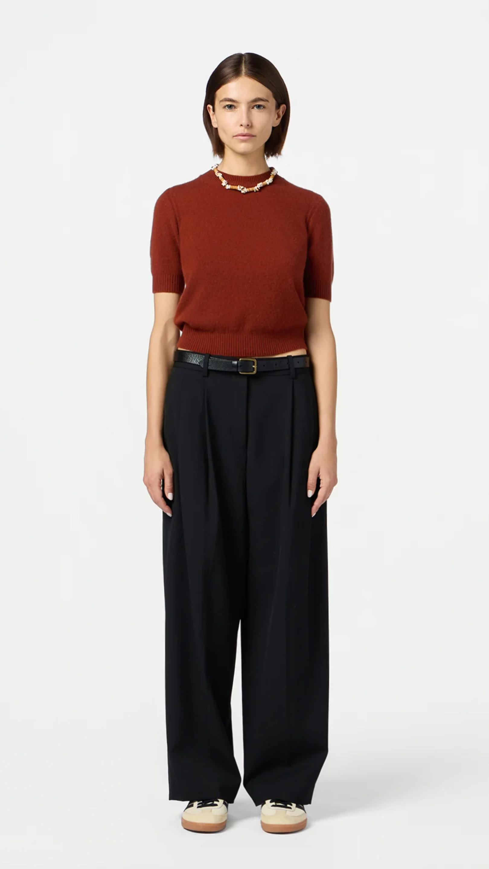 Guest in Residence Sweater Tee in Cinnamon