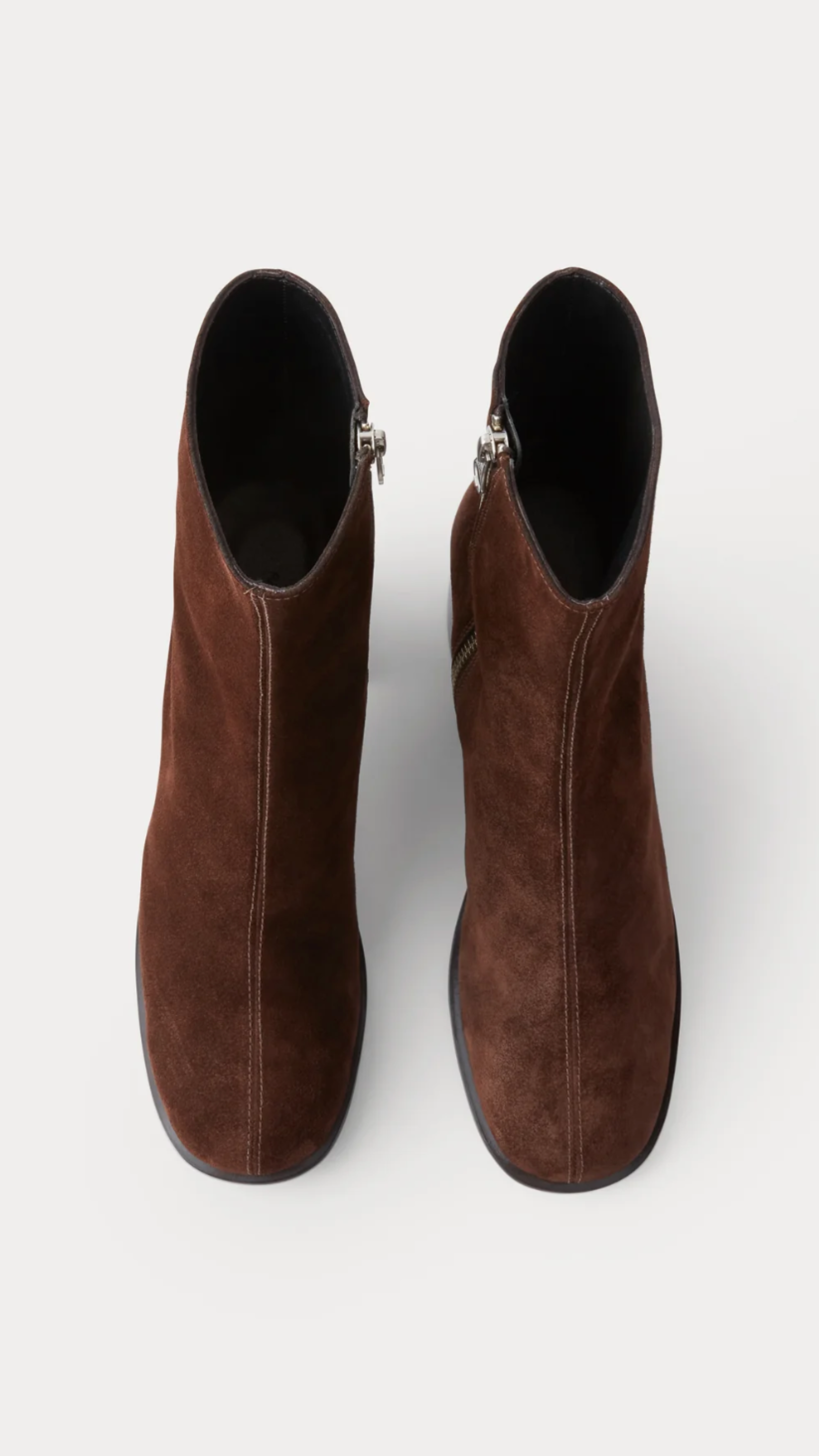 Rachel Comey Sugar Bootie in Dark Chocolate Suede