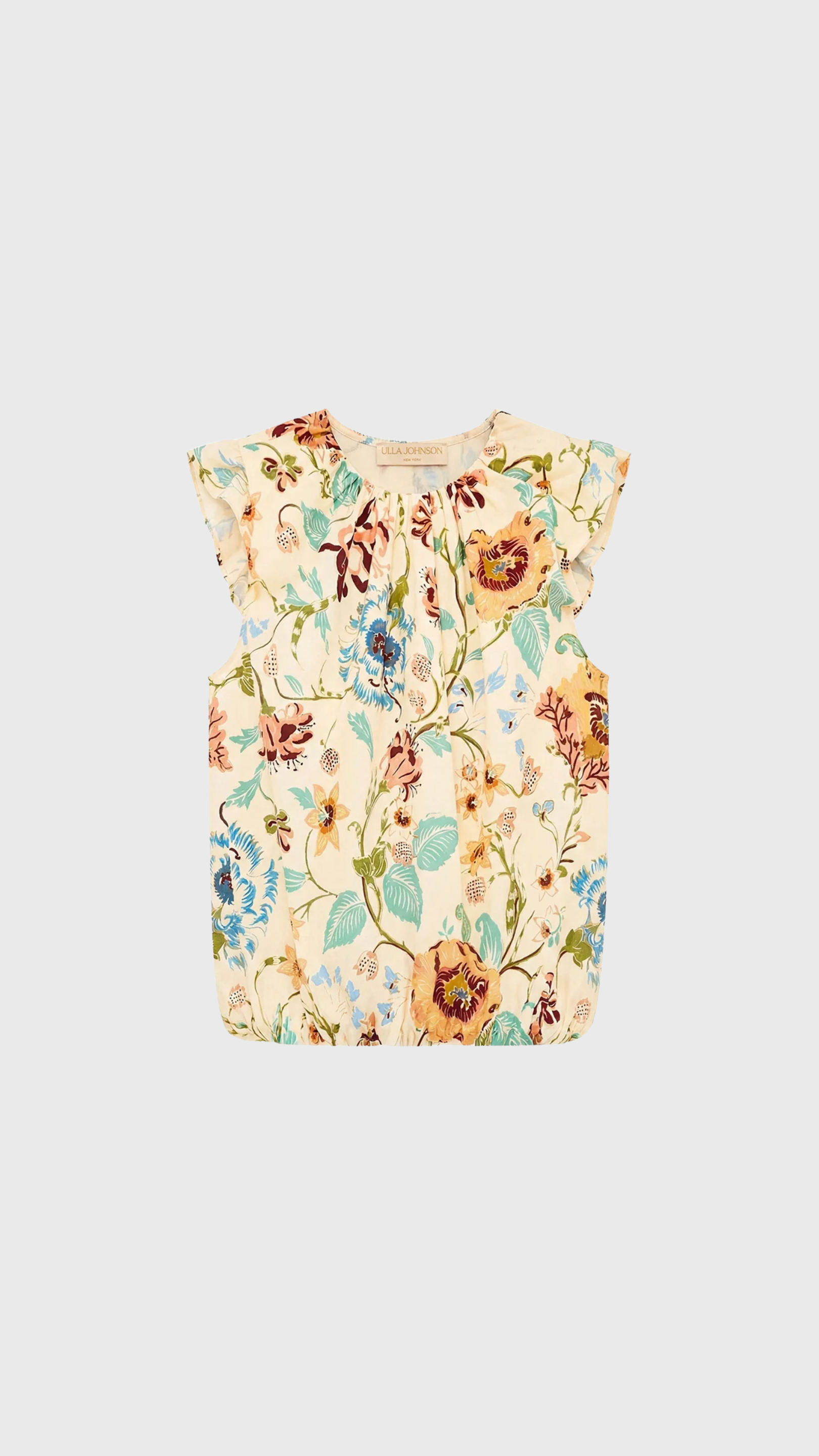 Ulla Johnson Gracie Cotton Top in Abalone