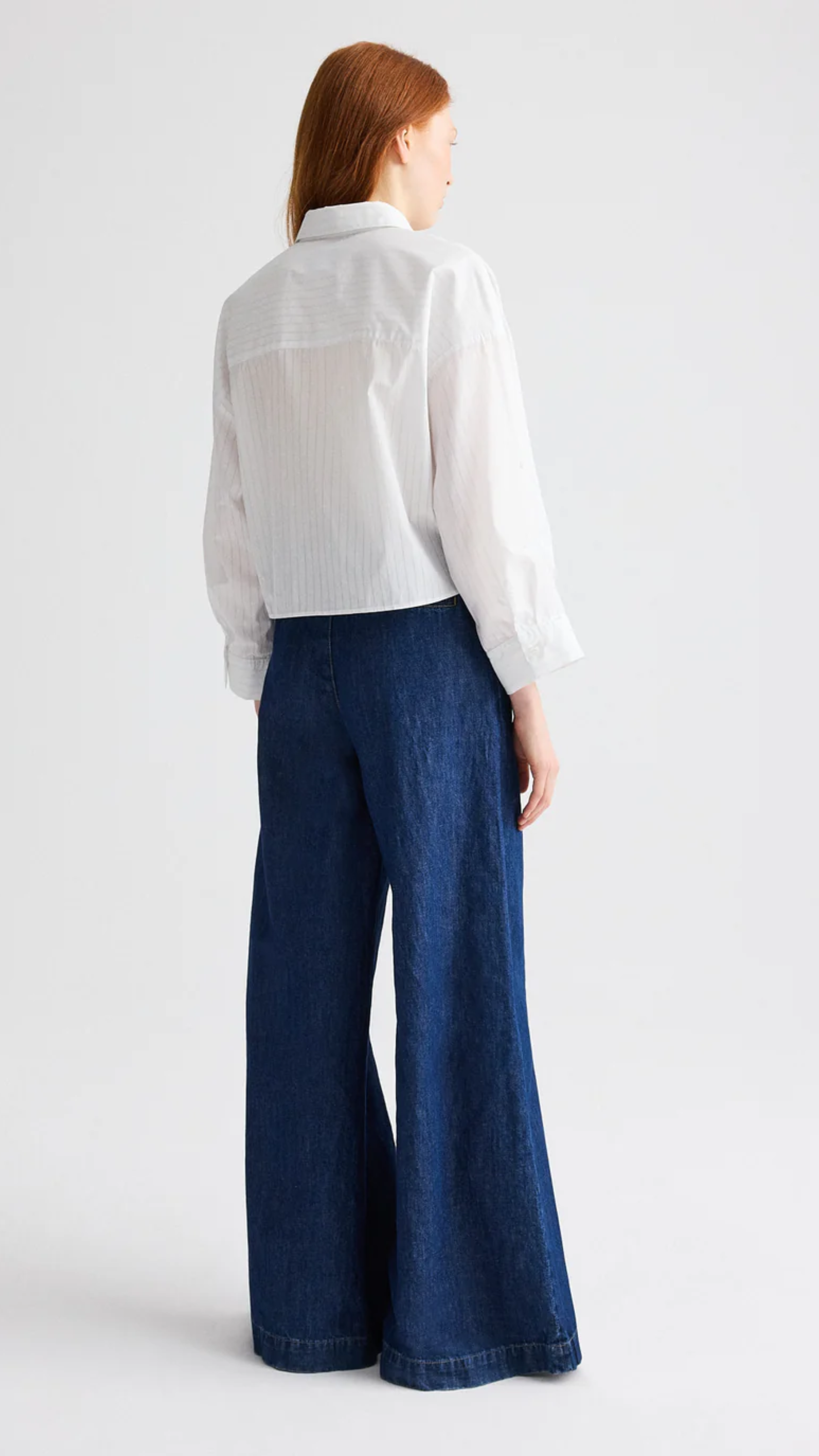 TWP Next Ex Shirt in White Light Blue