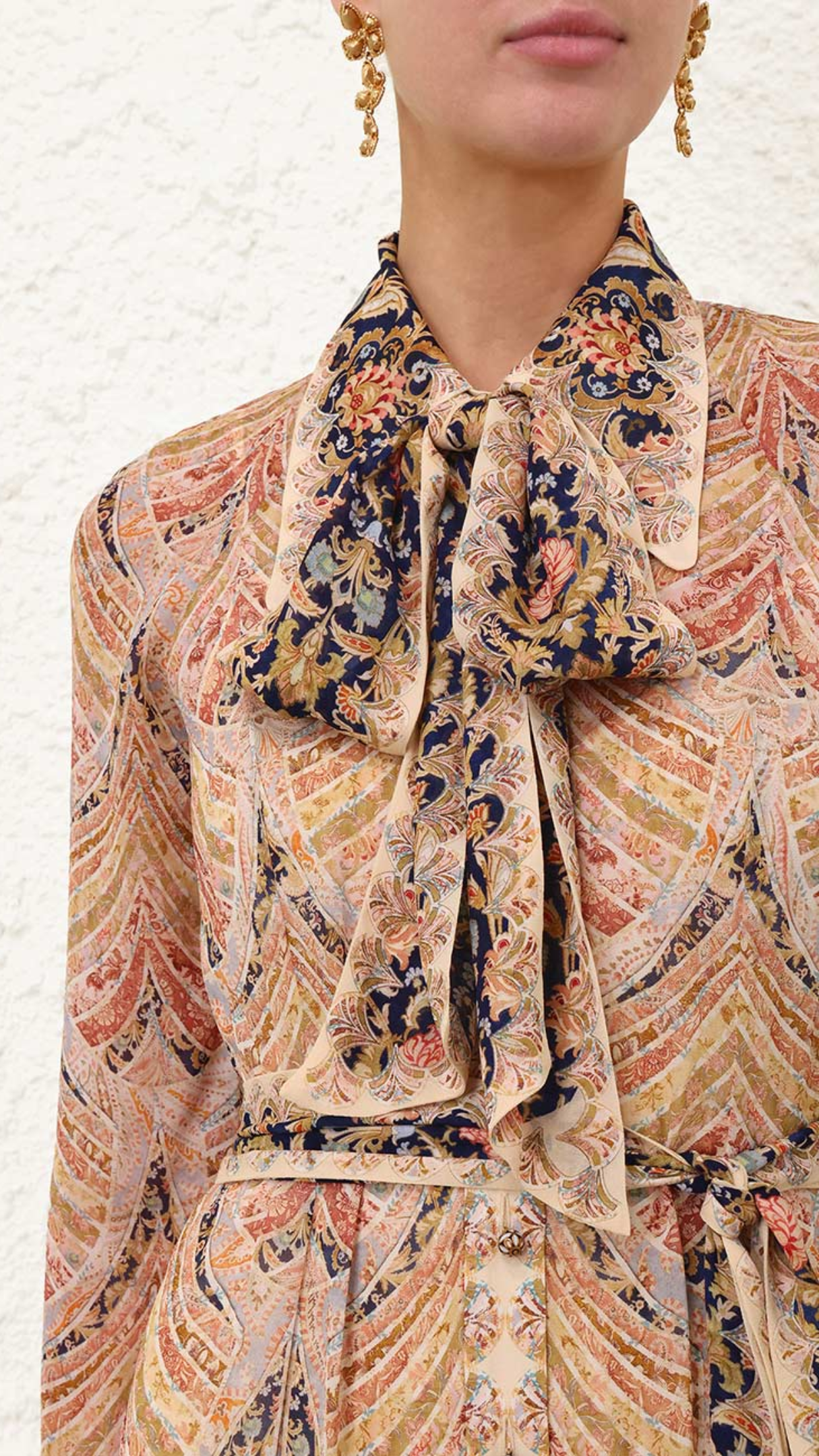 Zimmermann Valiant Shirt Dress in Deco Multi