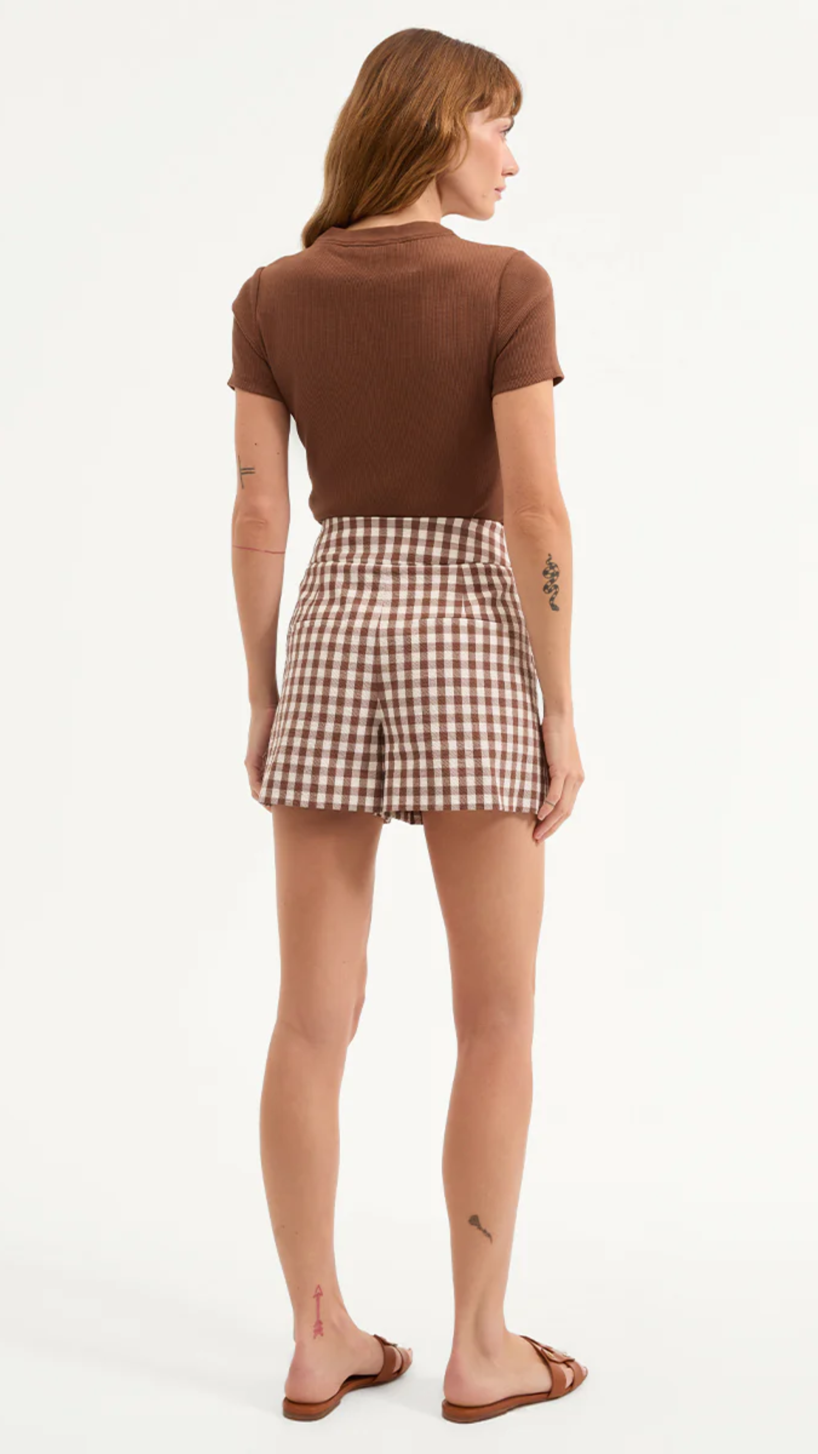 Veronica Beard Haina Short in Light Chicory/Dove