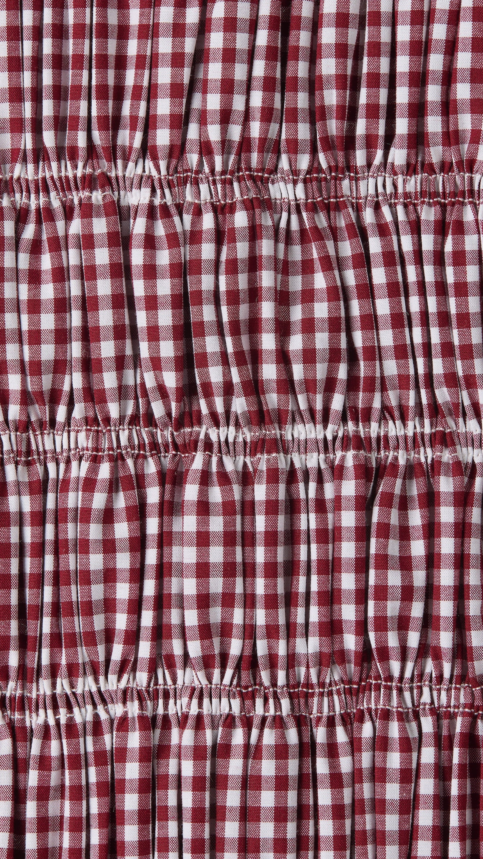 Faithfull Laia Maxi Dress in Gingham Deep Red