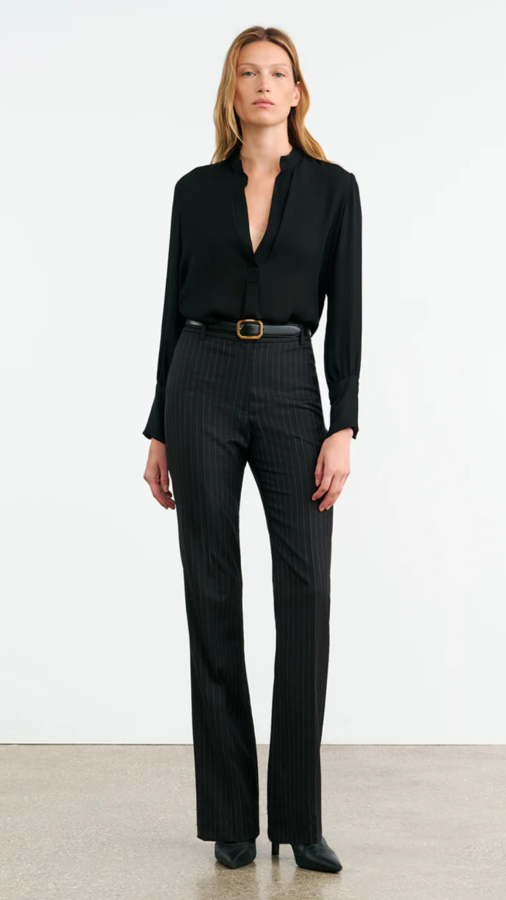 Nili Lotan Montaine Blouse in Black
