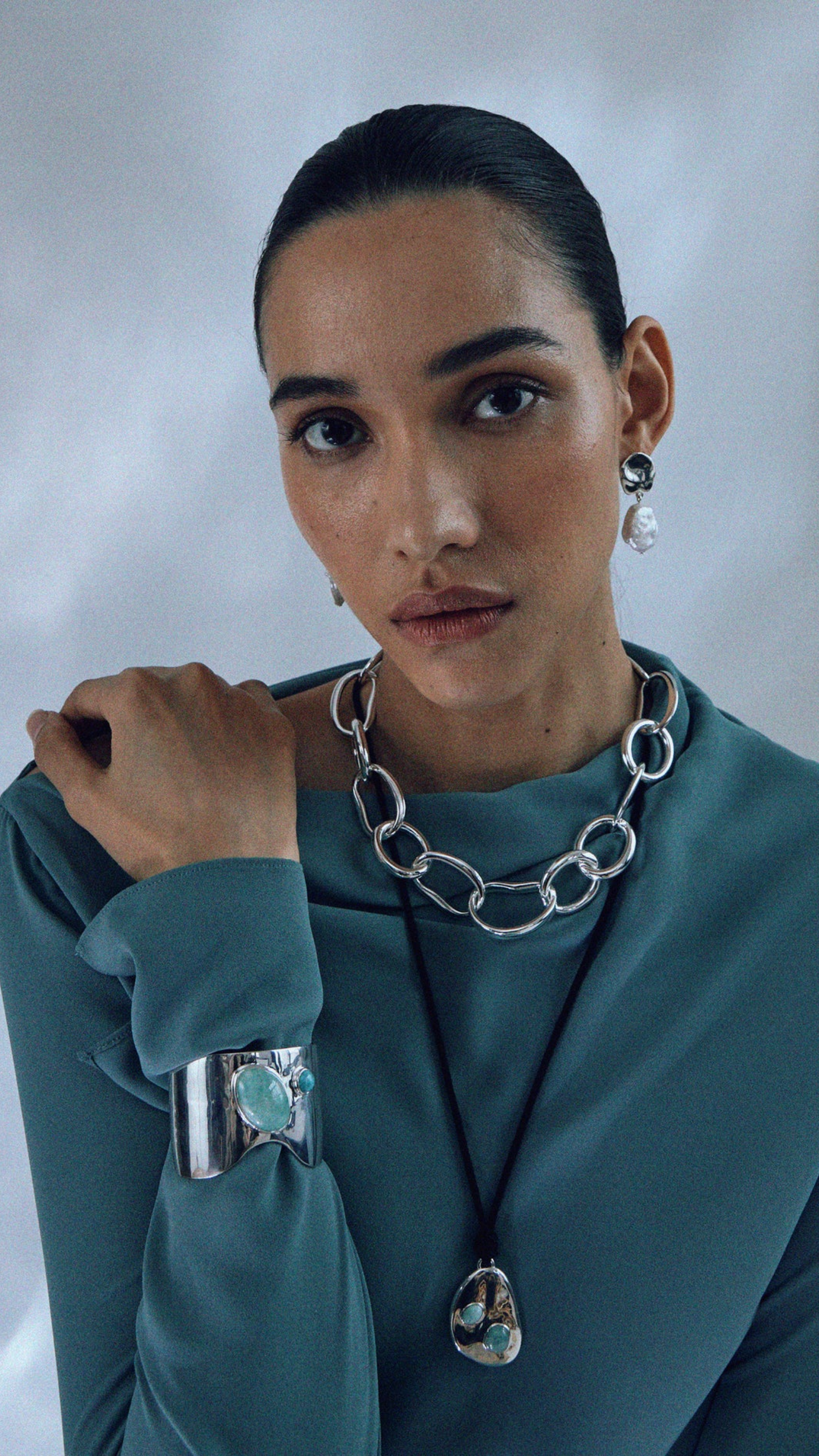 Lizzie Fortunato Coin Reflection Earrings in Silver