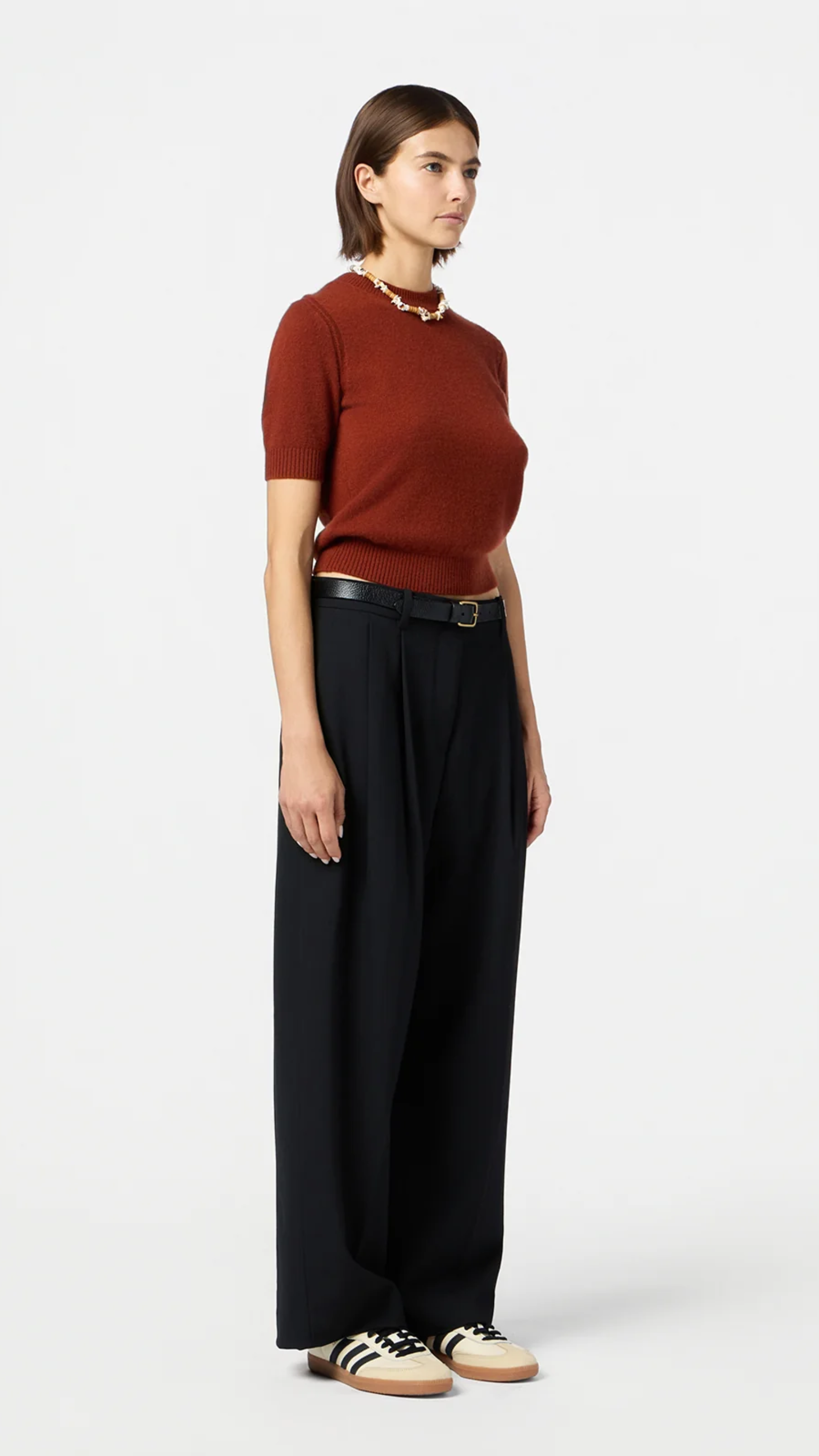 Guest in Residence Sweater Tee in Cinnamon