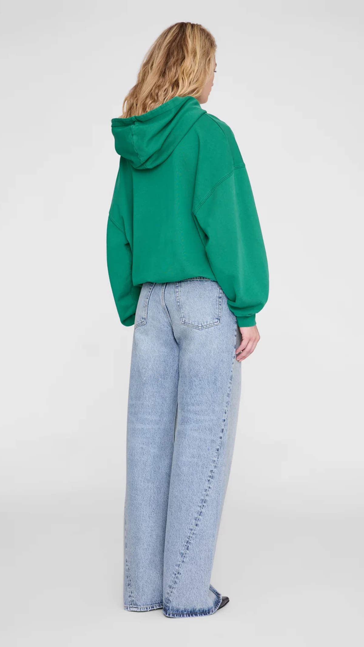 Anine Bing Harvey Sweatshirt Collegiate in Green