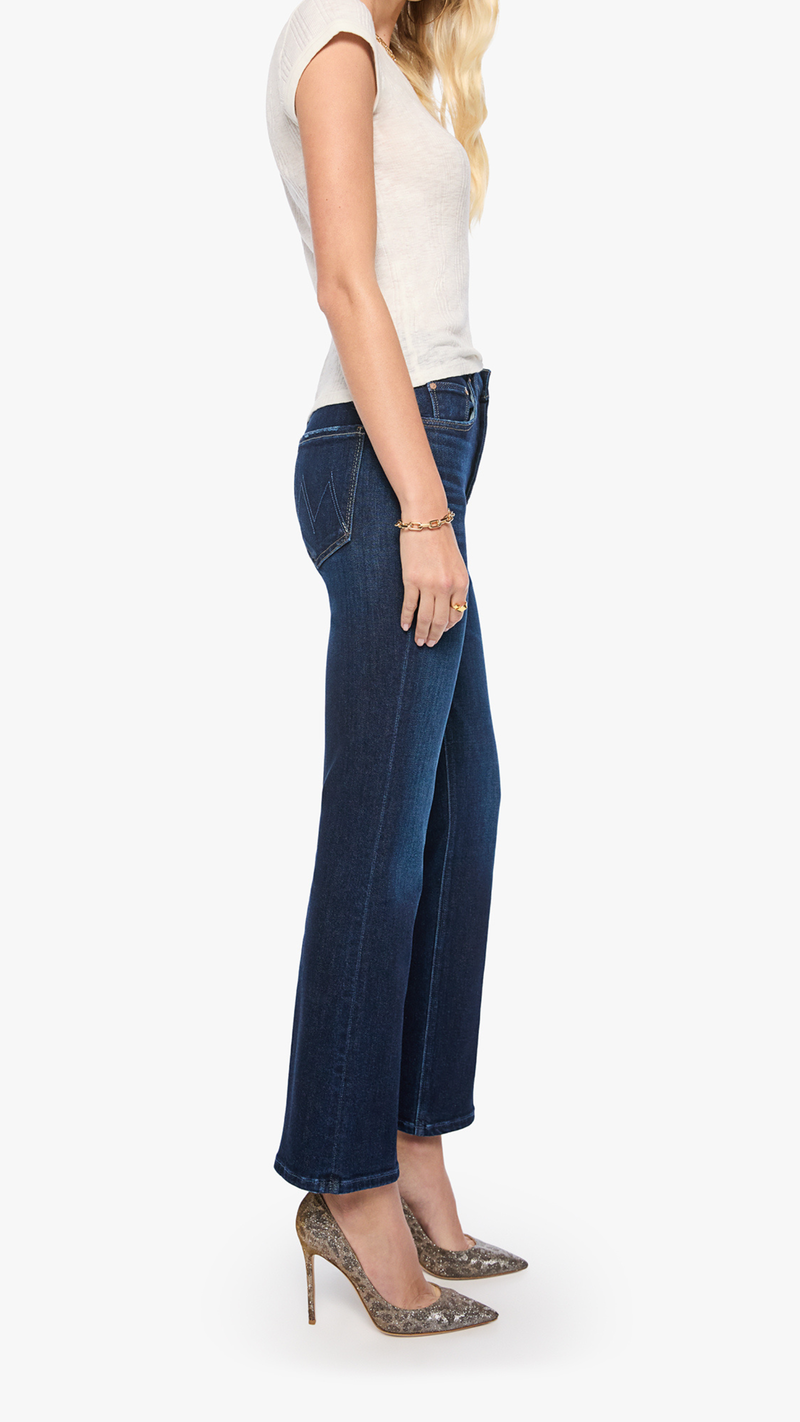 MOTHER The Tripper Flood Jean in Hard Stop Honey