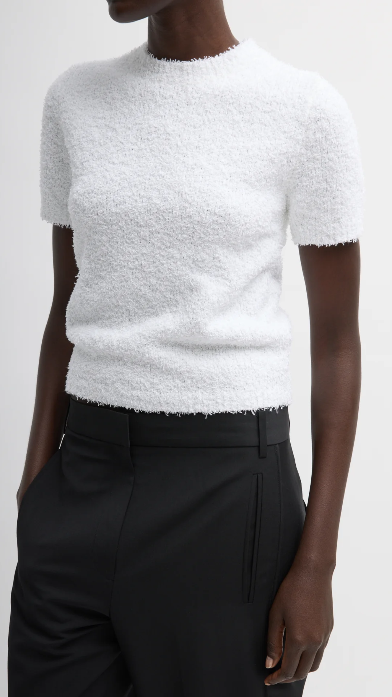 Tibi Serviette Baby T-Shirt in White