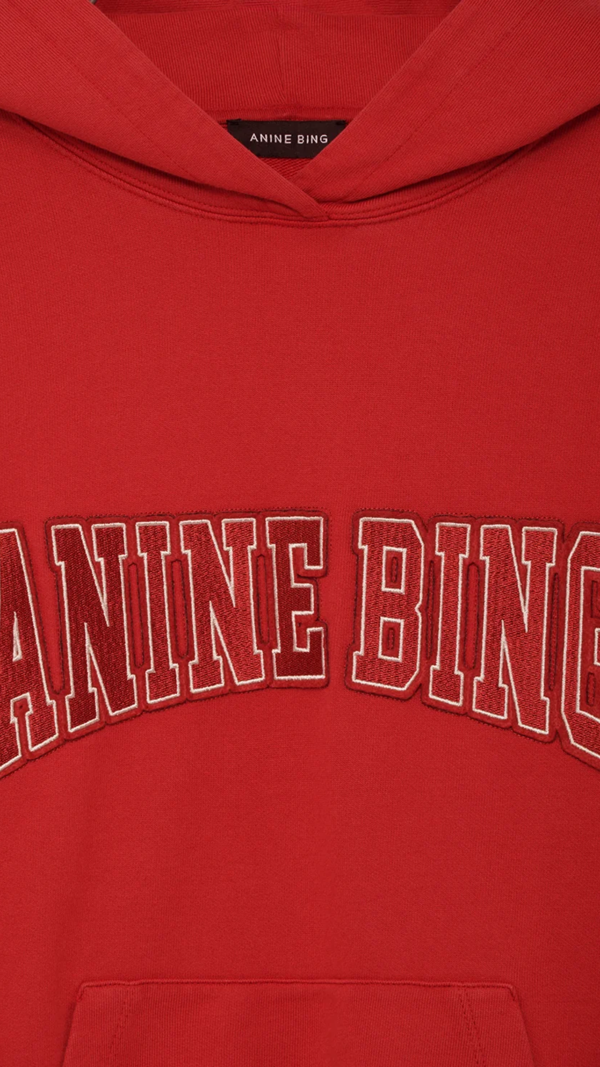 Anine Bing Harvey Sweatshirt in Tango Red