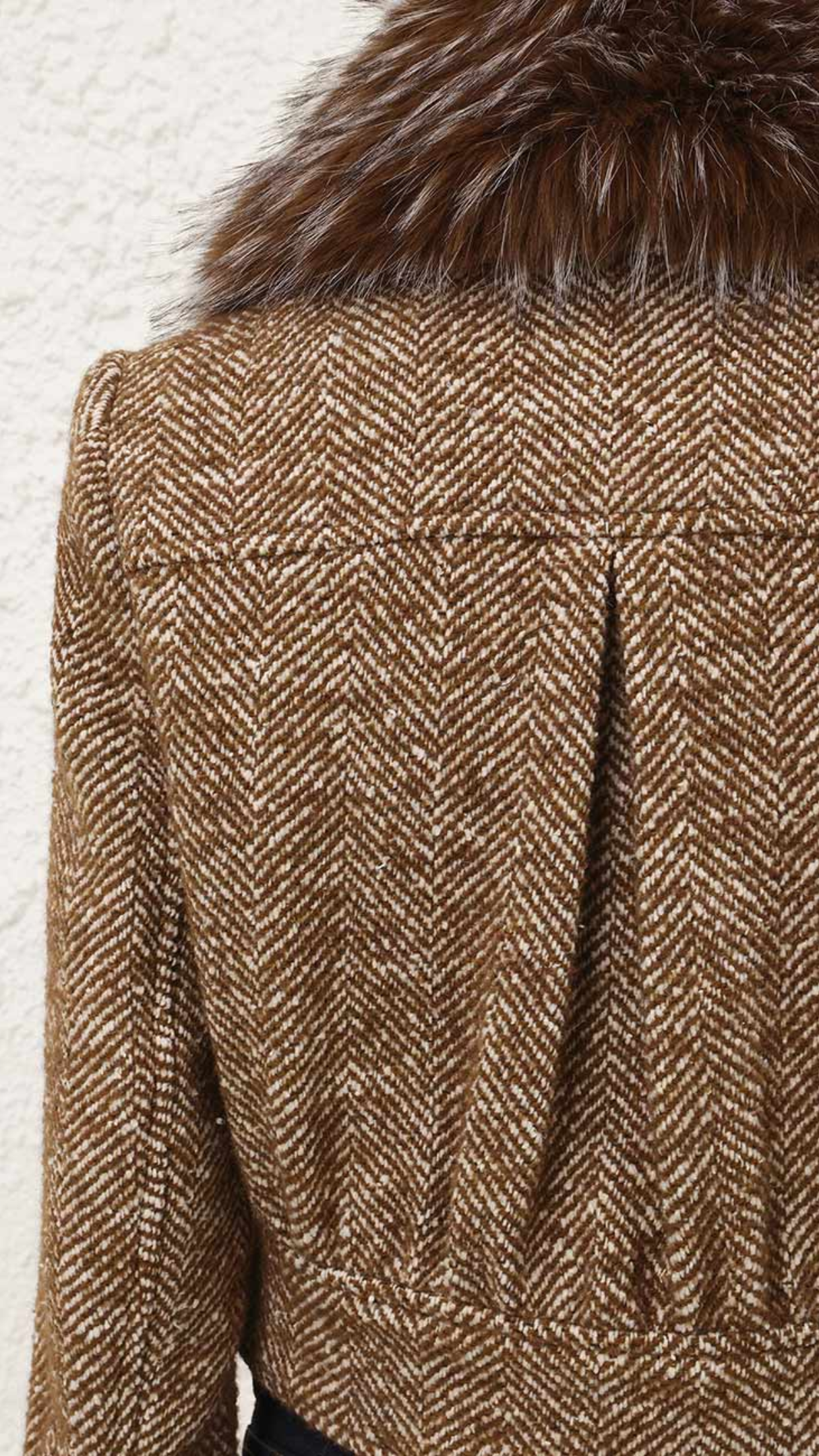 Zimmermann Valiant Faux Fur Collar Biker Jacket in Camel