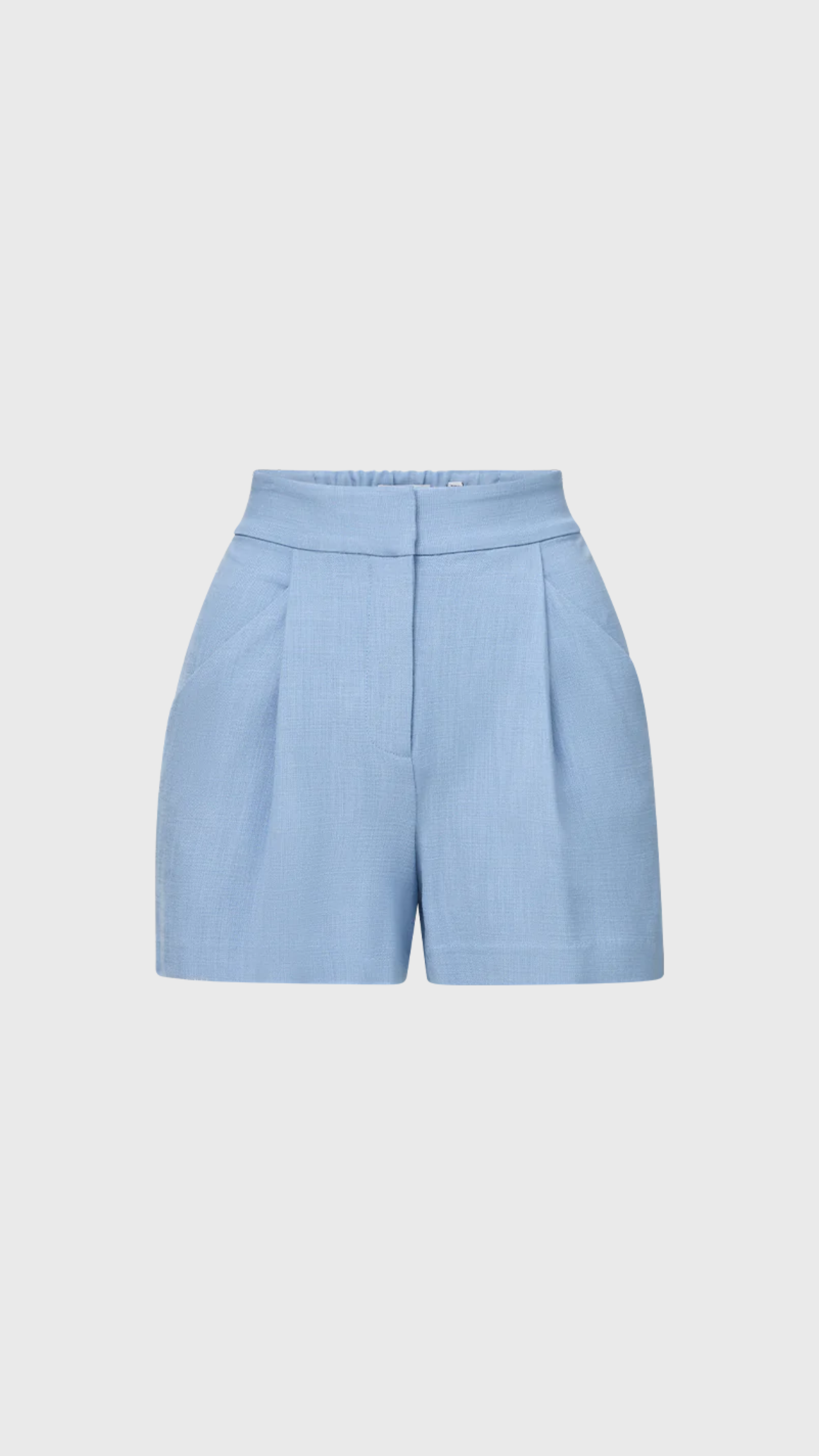 Veronica Beard Elbe Pleated Short in Bluebell