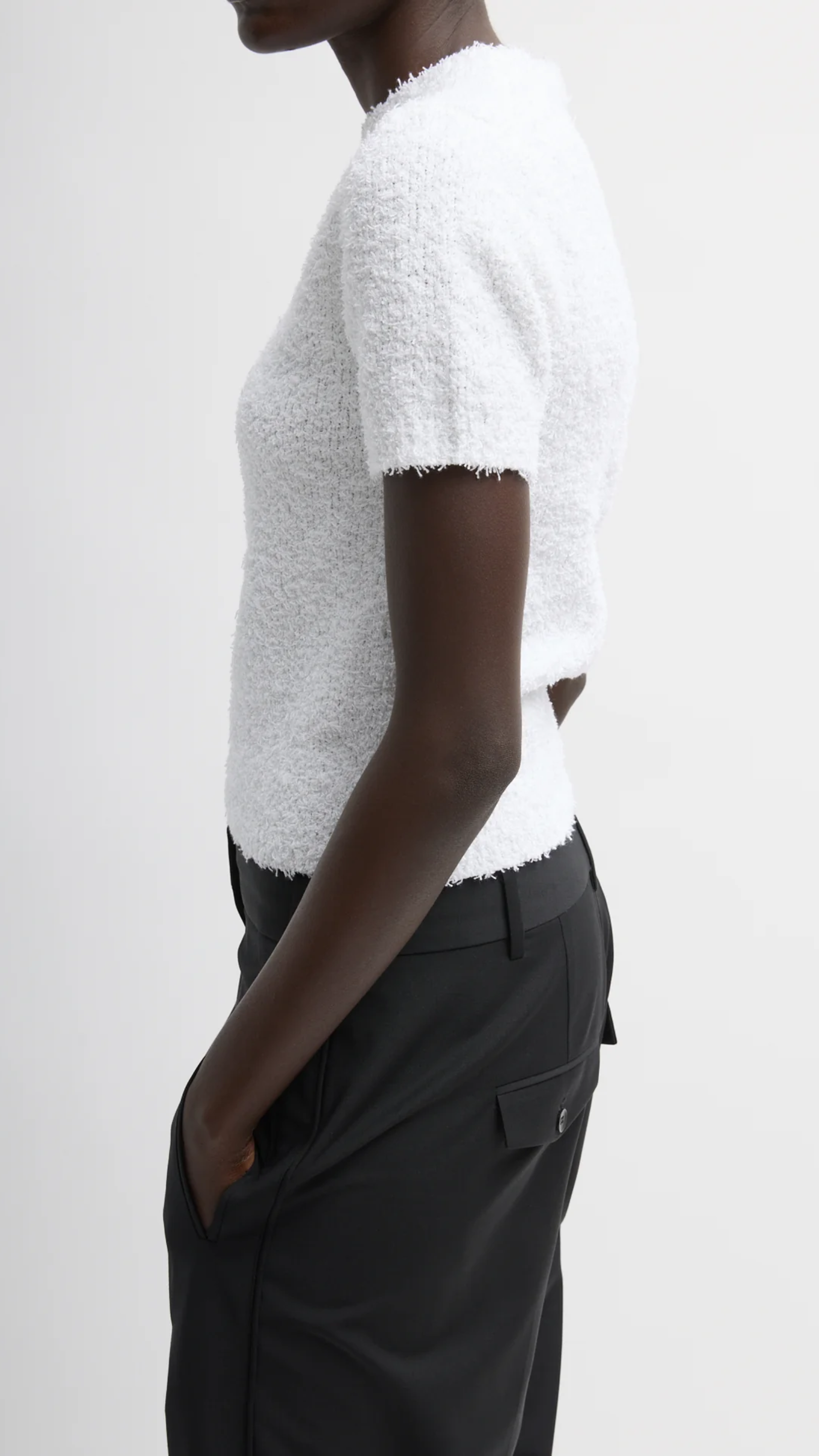 Tibi Serviette Baby T-Shirt in White