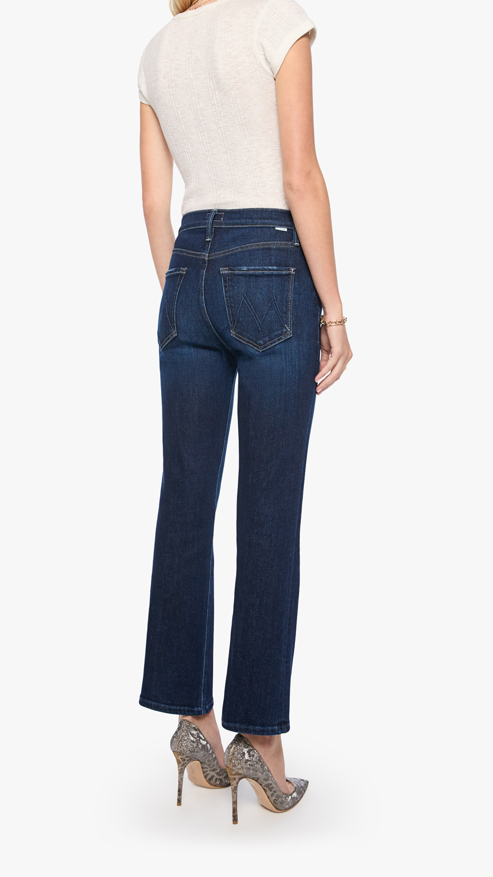 MOTHER The Tripper Flood Jean in Hard Stop Honey