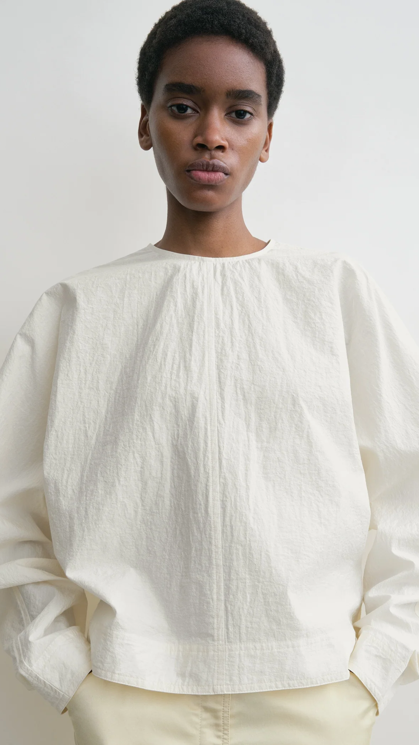 Toteme Batwing Top in Off White