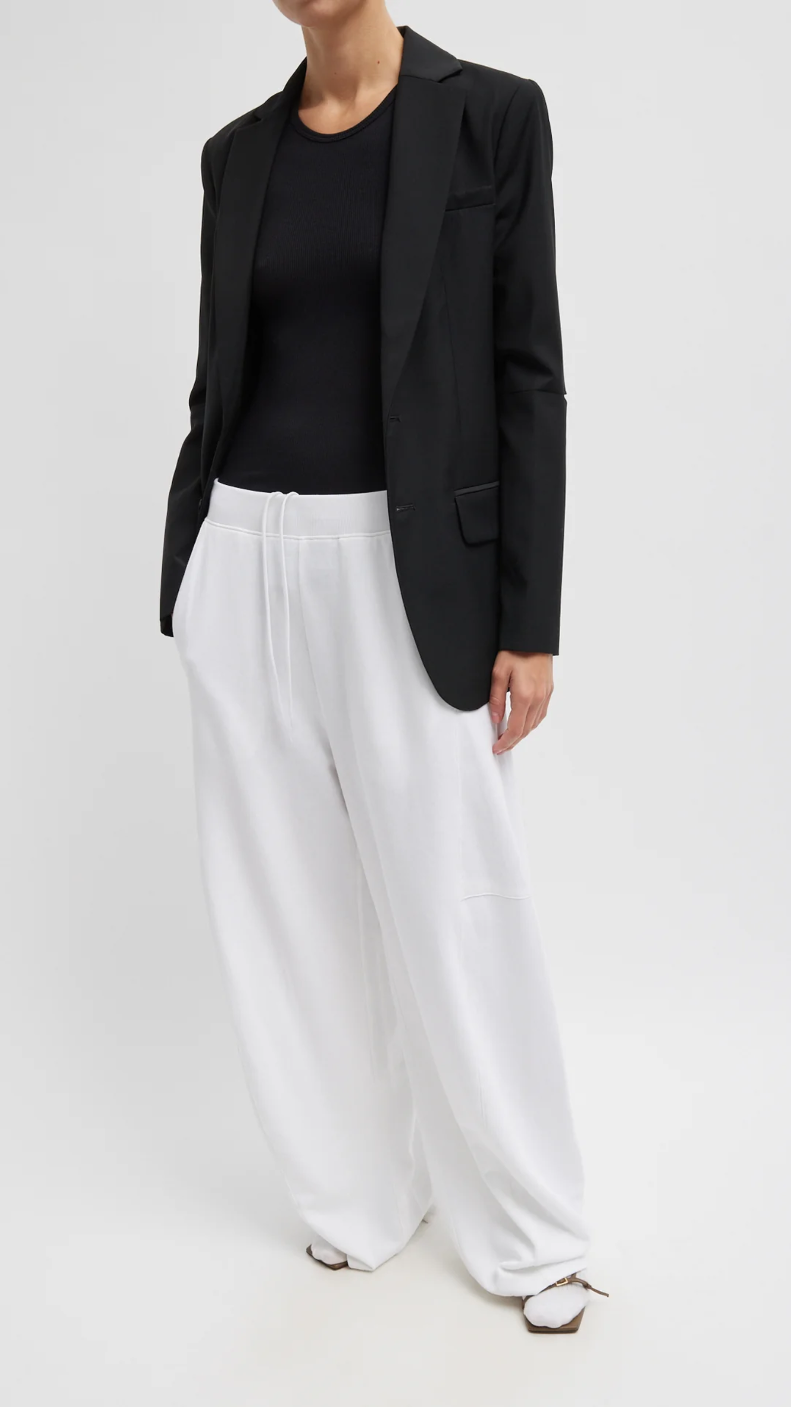 Tibi Light Weight Sweatshirting Winslow Pant