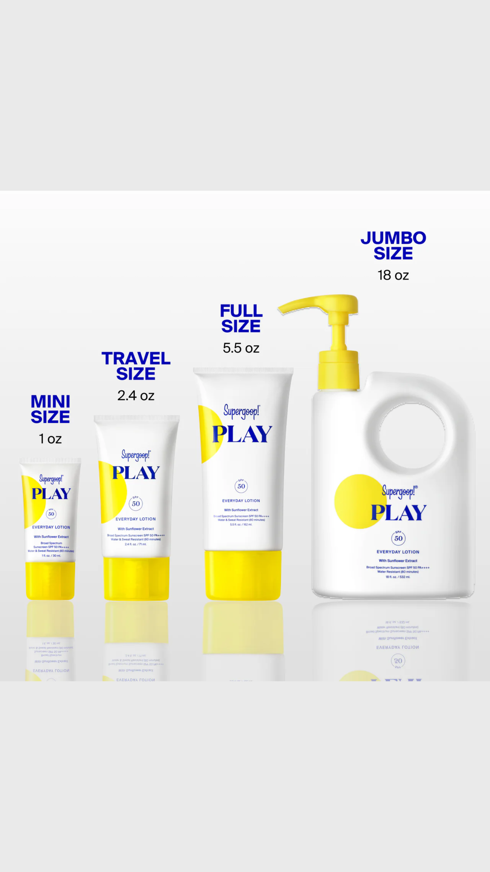 Supergoop Play Everyday Lotion 2.4oz in SPF50