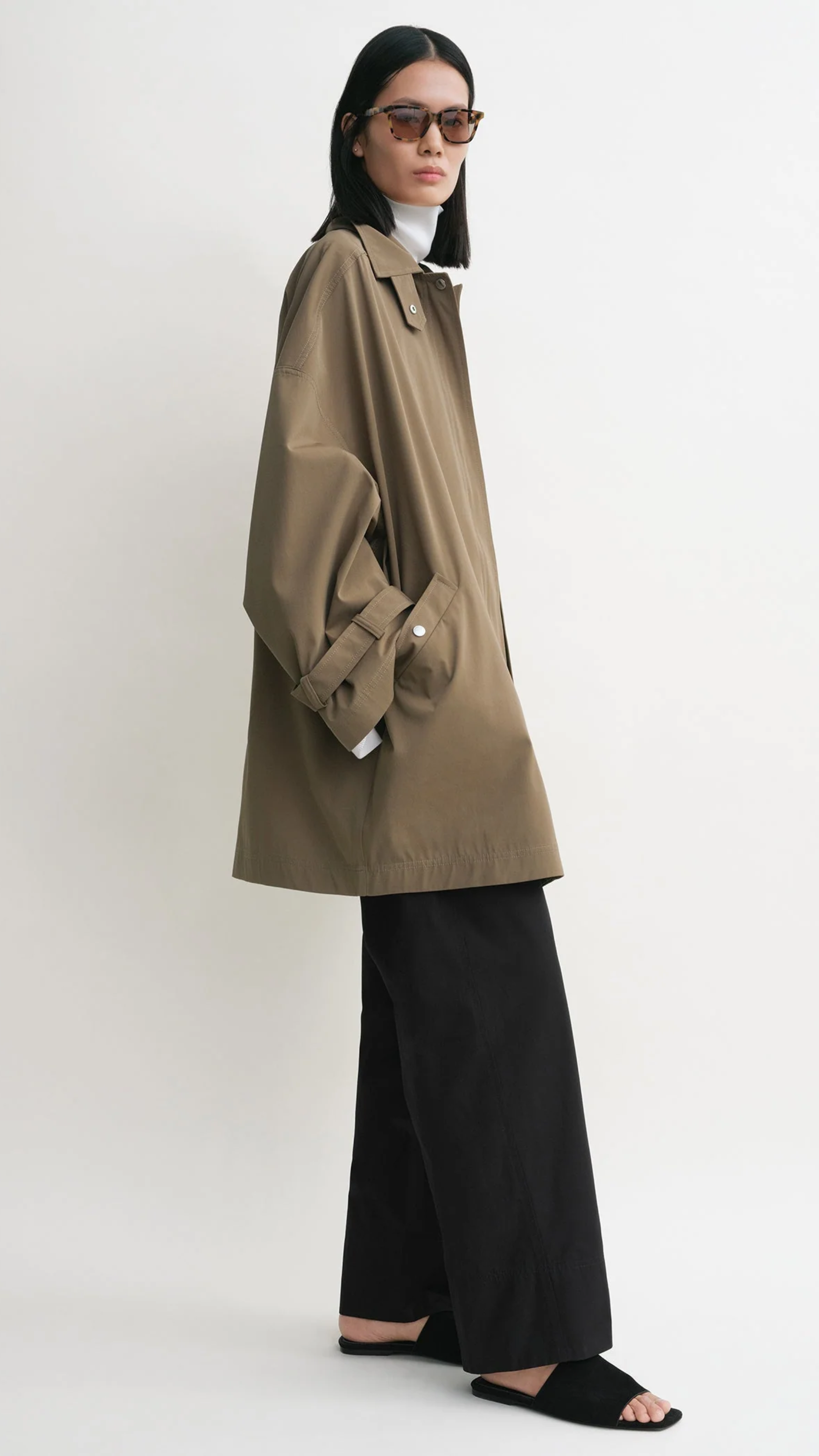 Toteme Oversized Trench Jacket in Hazel