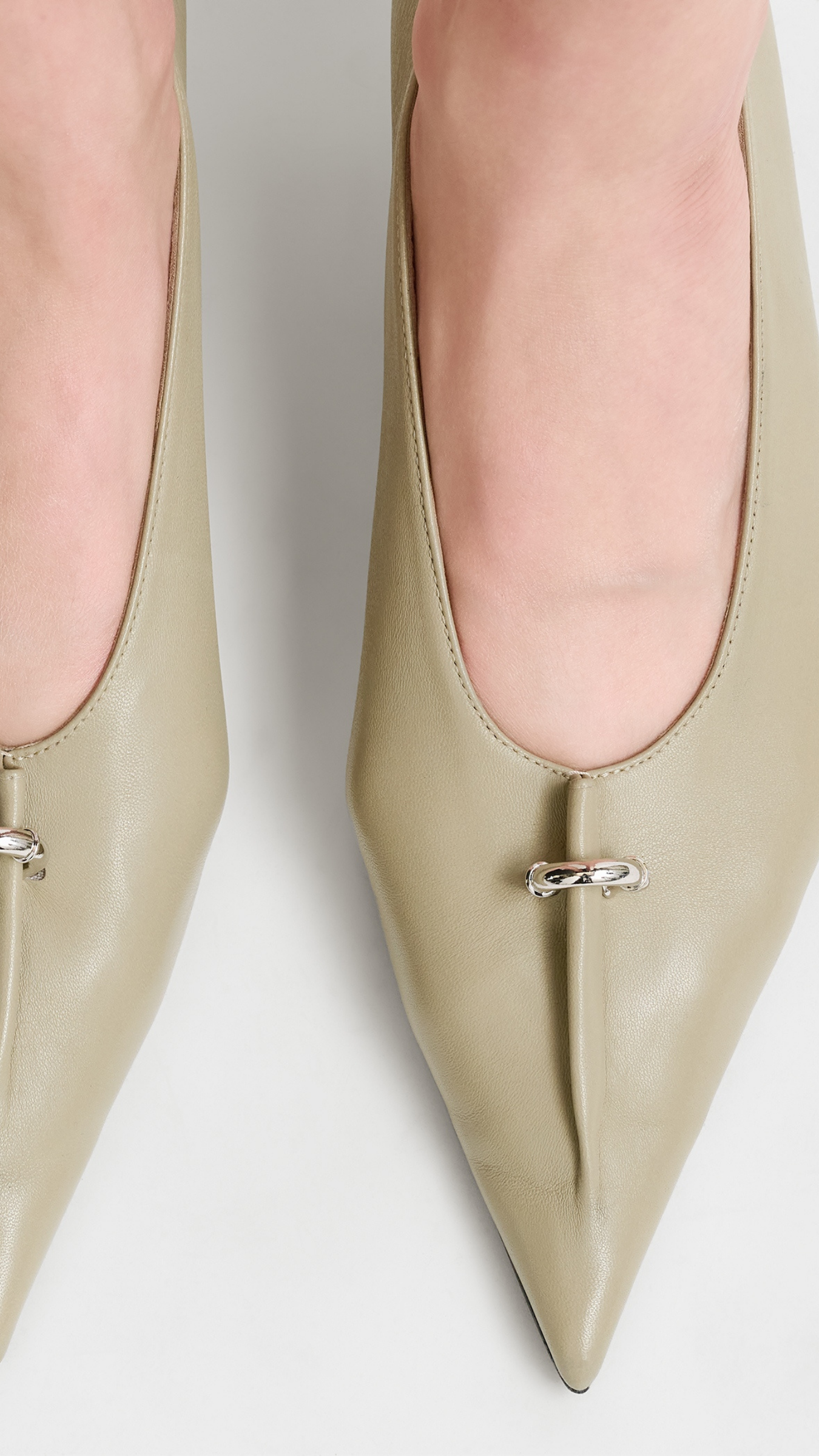 Toteme Pierced Nappa Pumps in Cashew