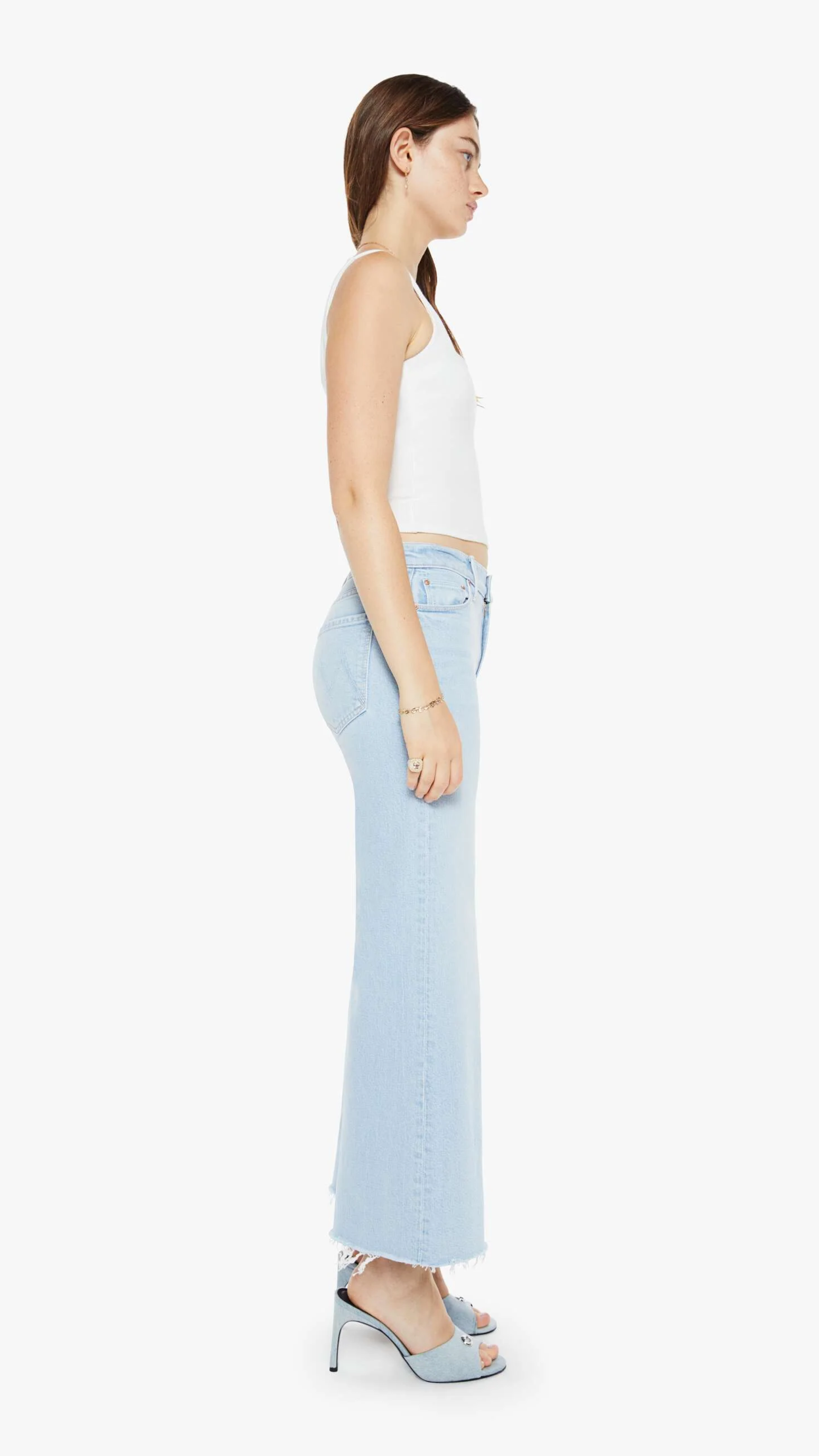 Mother The Twister Ankle Fray Jean in Cowabunga