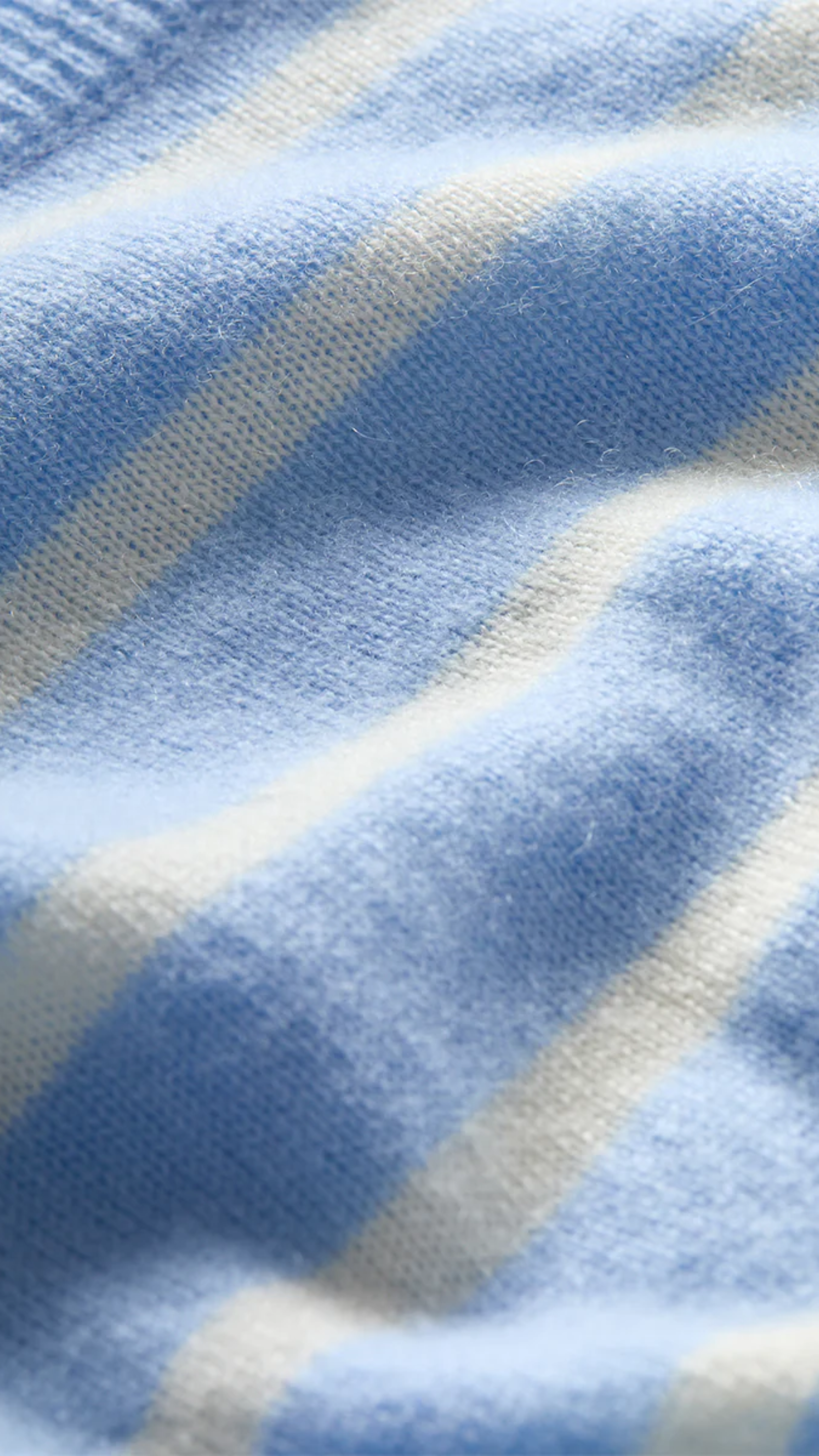 Veronica Beard Shana Cashmere Striped Sweater in Bluebell
