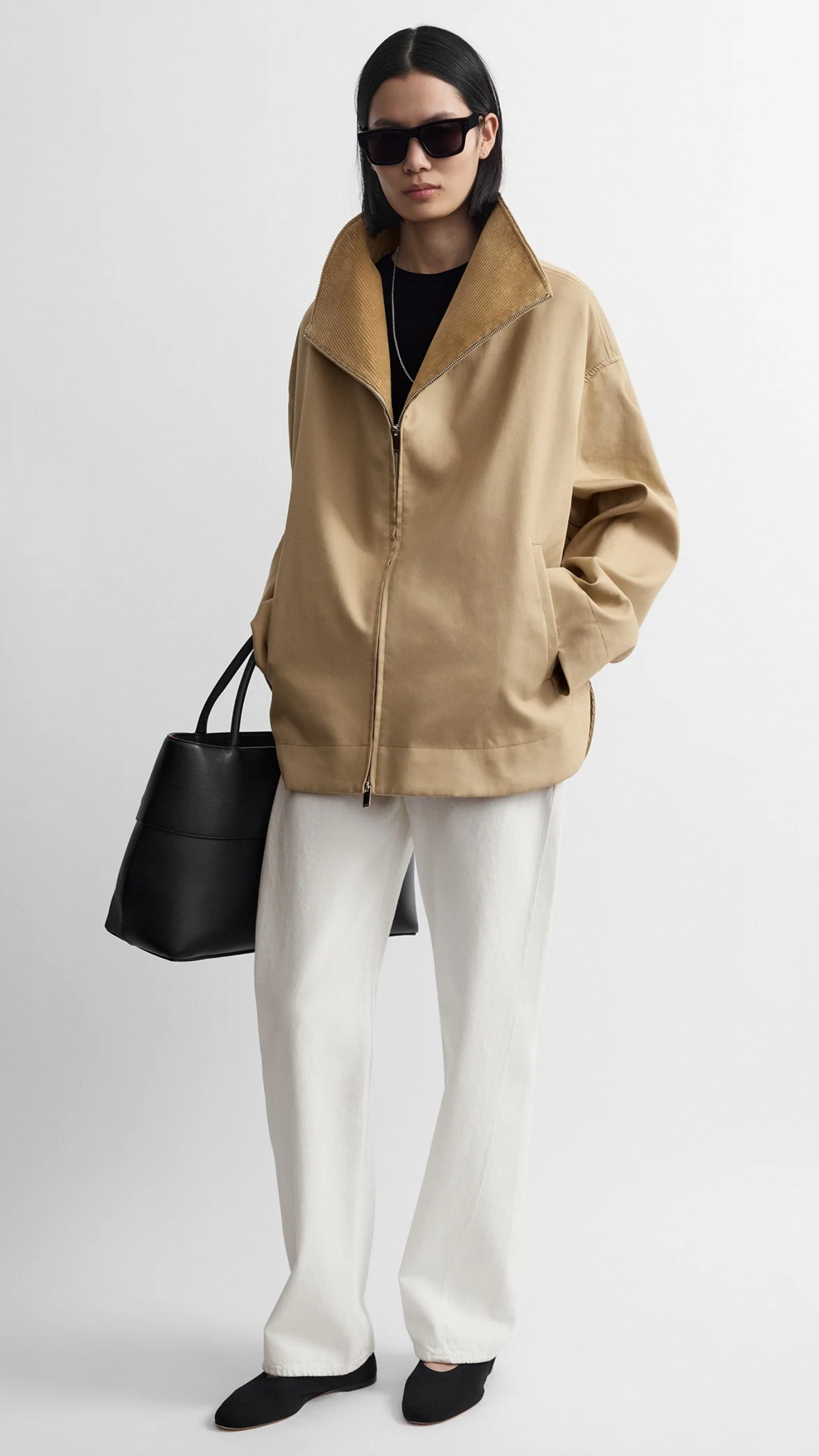 Toteme Zipped Country Jacket in Fawn