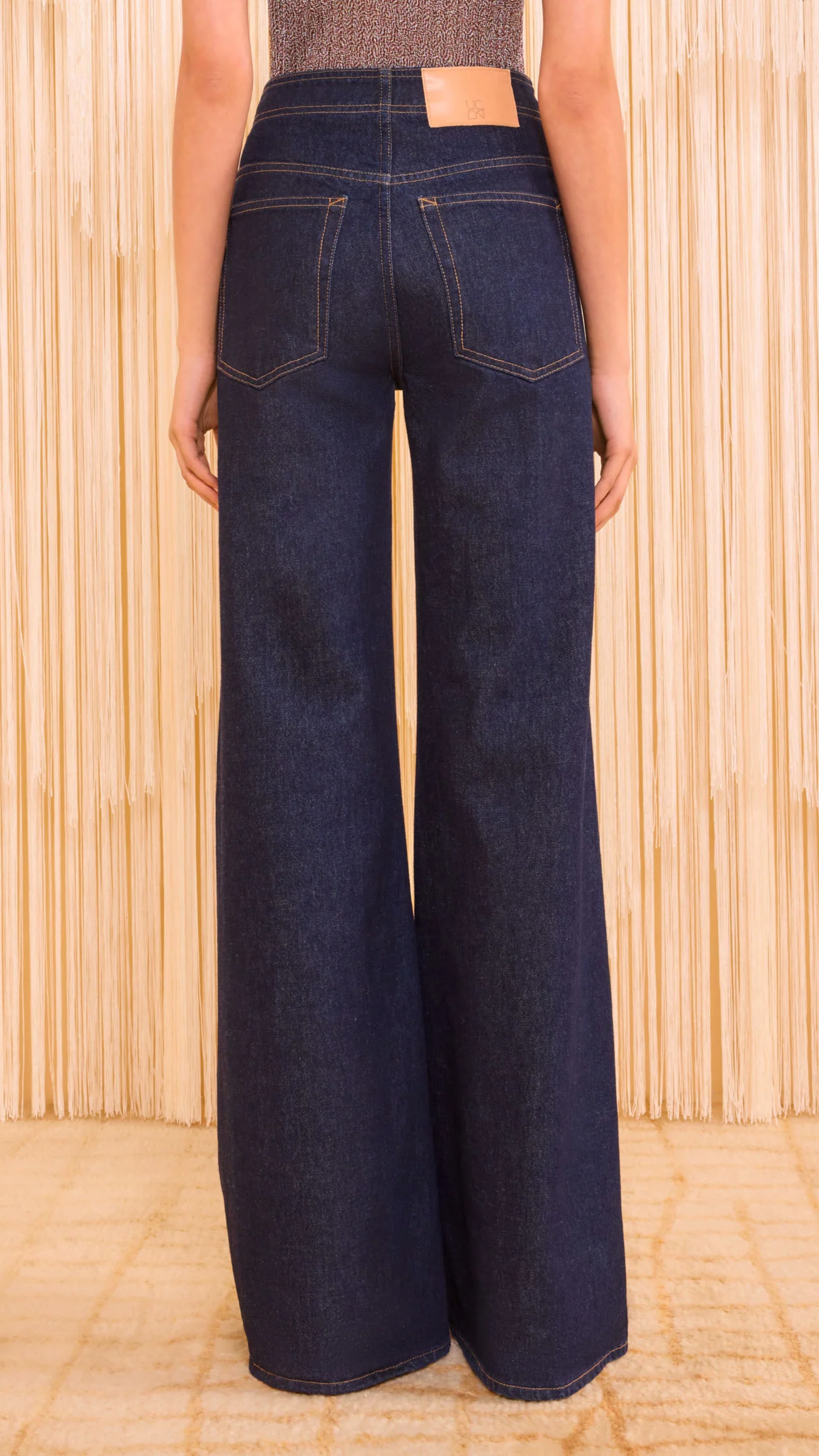 Ulla Johnson Bianca Wide Leg Jean in Tigris