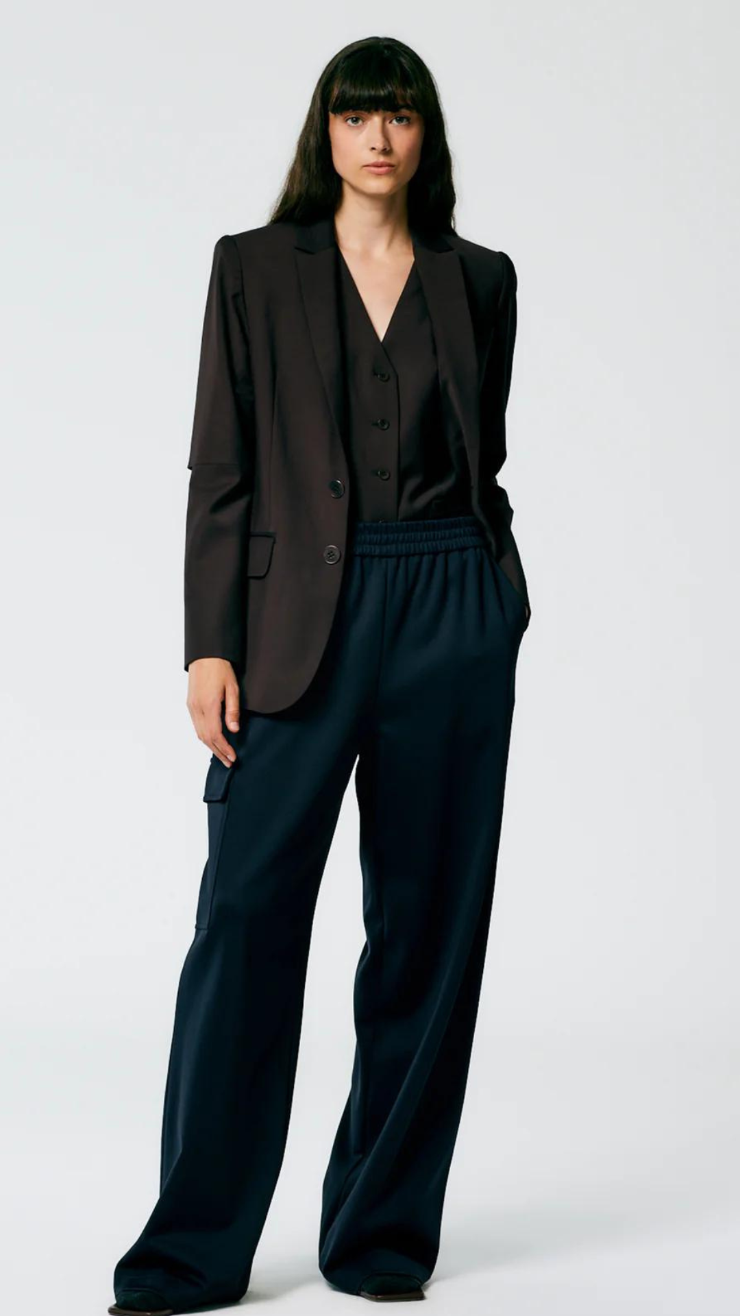 Tibi Tropical Wool Marlon Blazer