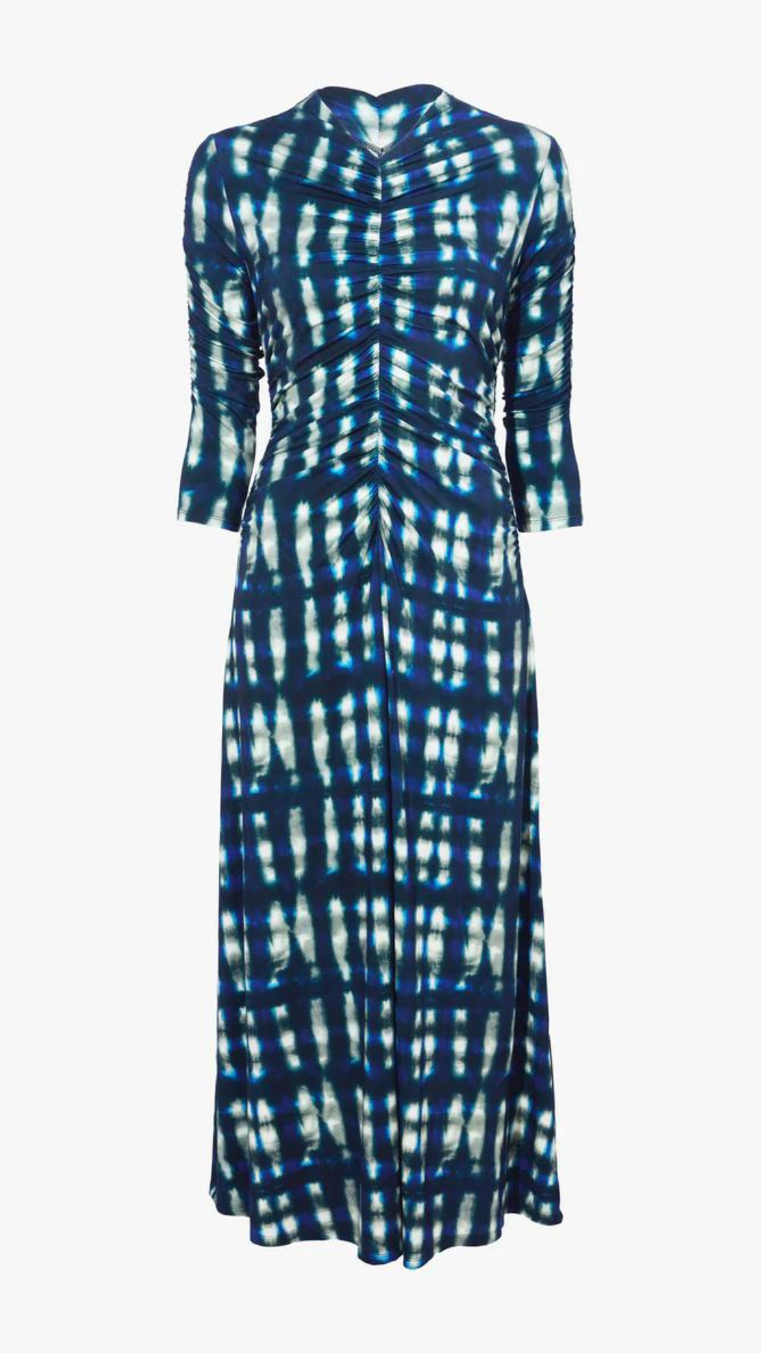 PSWL Natalee Plaid Tie Dye Dress